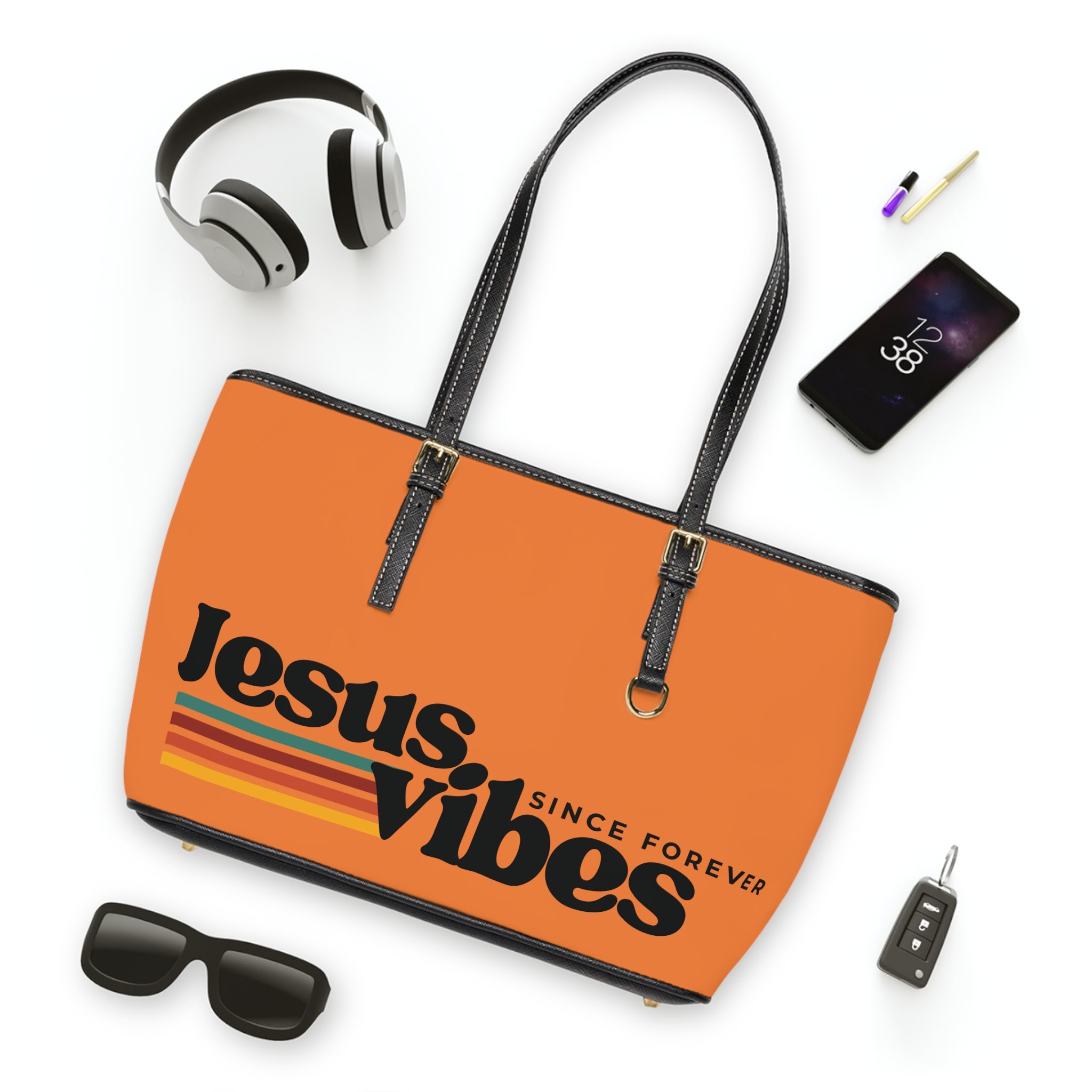 Jesus Vibes Handbag -  PU Leather Shoulder Bag
