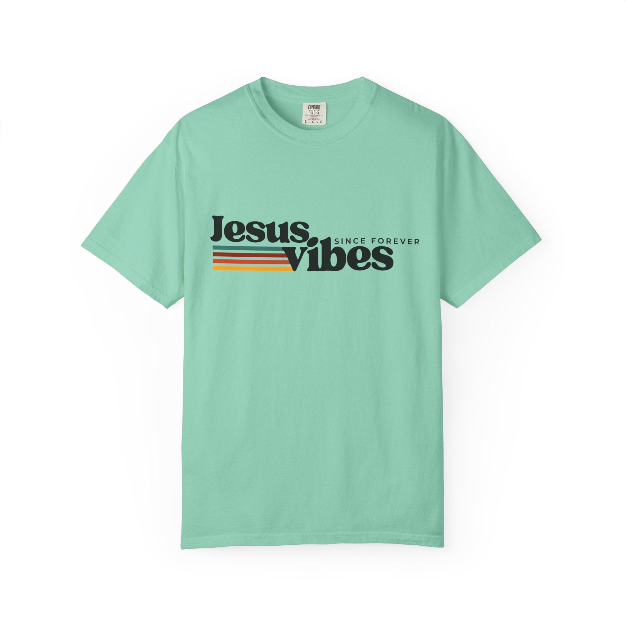Jesus Vibes Unisex Garment-Dyed T-shirt, Christian Tshirts, Christian Merchandise, Gifts for Church, Gifts for Christmas, Gifts for Birthdays, Christian Apparel