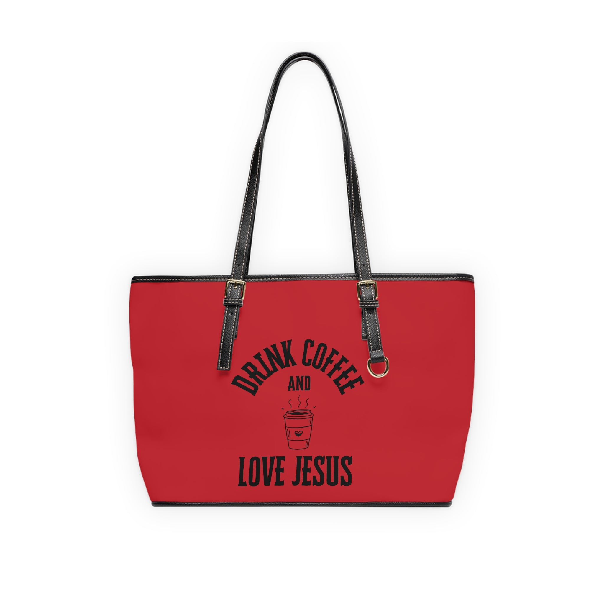 Coffee & Christ Handbag - PU Leather Shoulder Bag