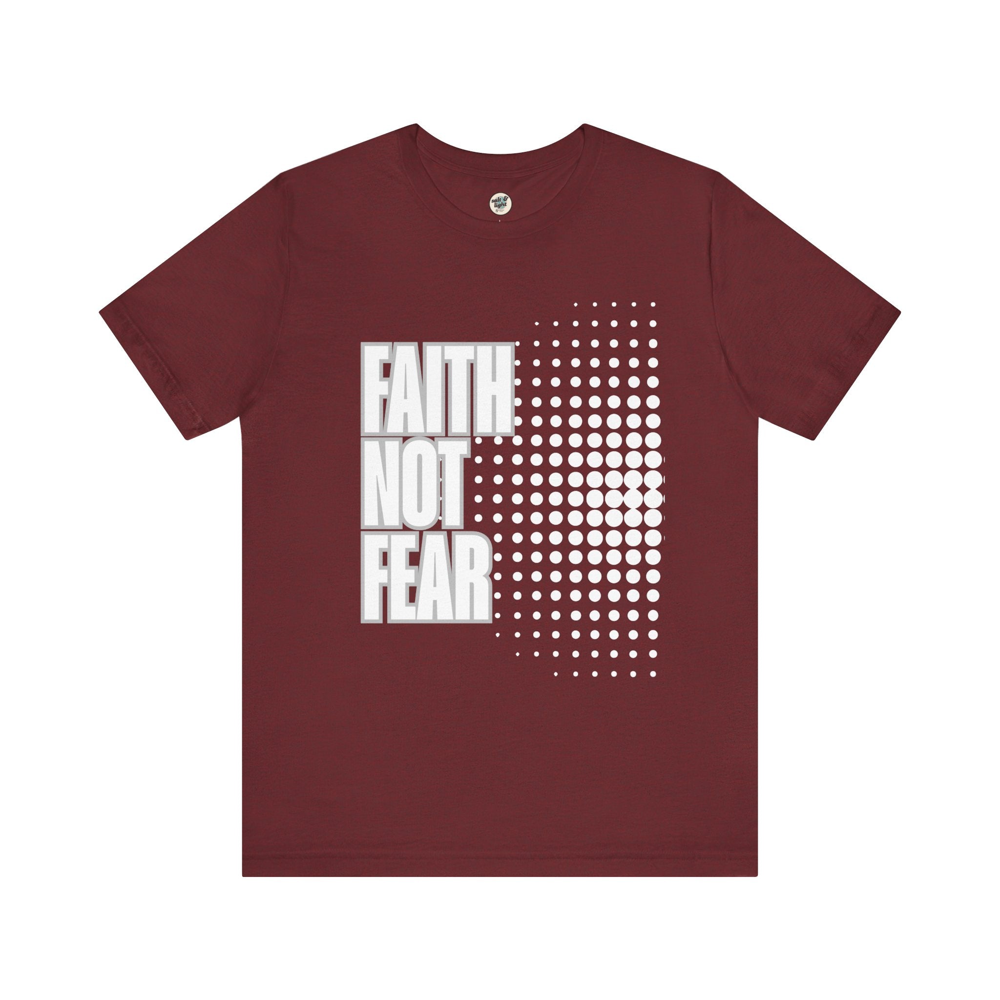 Faith Not Fear Tee - Dark Colors, Perfect for Gift, Casual Wear, Christian Clothing, Gifts for Ministry, Christmas Gifts, Birthday Gifts, Gifts for Her, Gifts for Friends