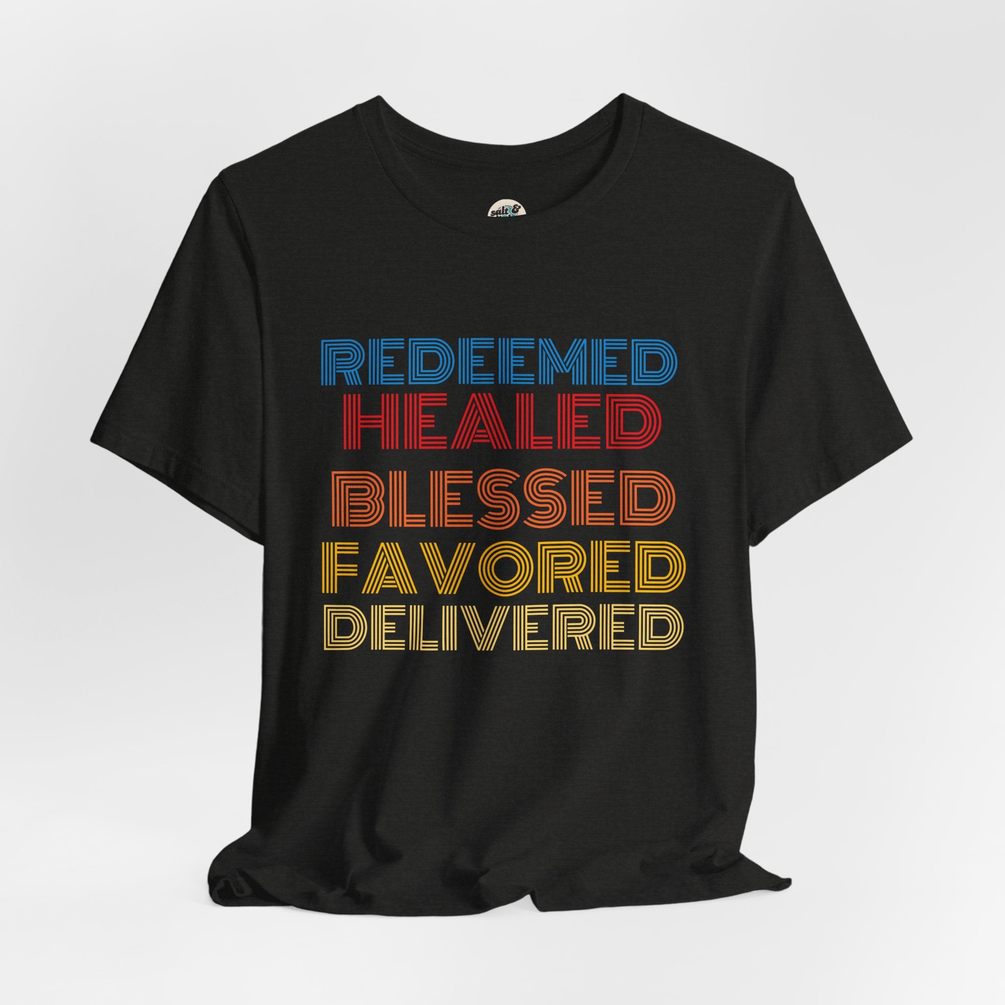 Redeemed Tee, Perfect for Gift, Casual Wear, Christian Clothing, Gifts for Ministry, Christmas Gifts, Birthday Gifts, Gifts for Her, Gifts for Friends