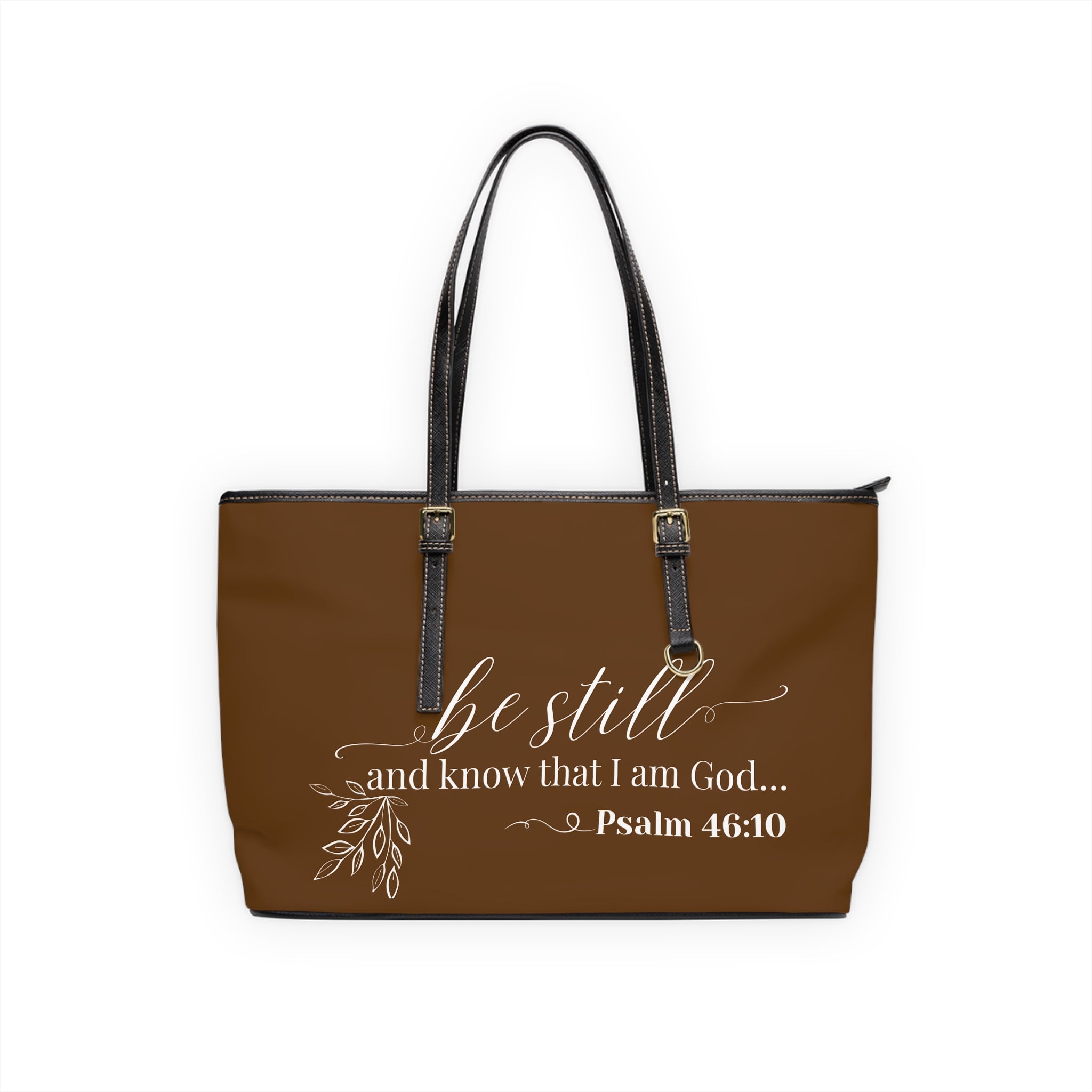 Stillness & Strength Handbag- PU Leather Shoulder Bag