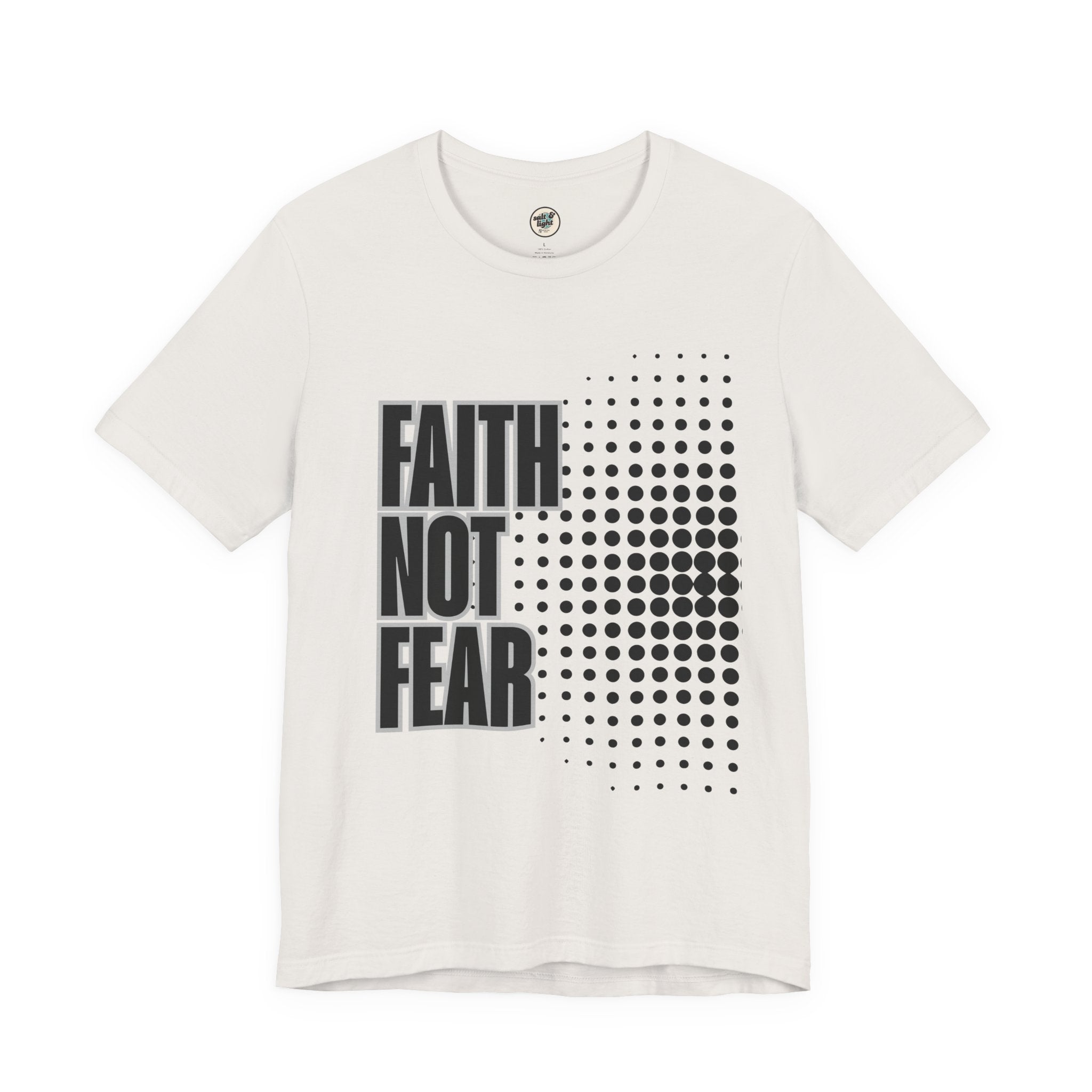 Faith Not Fear Tee, Perfect for Gift, Casual Wear, Christian Clothing, Gifts for Ministry, Christmas Gifts, Birthday Gifts, Gifts for Her, Gifts for Friends