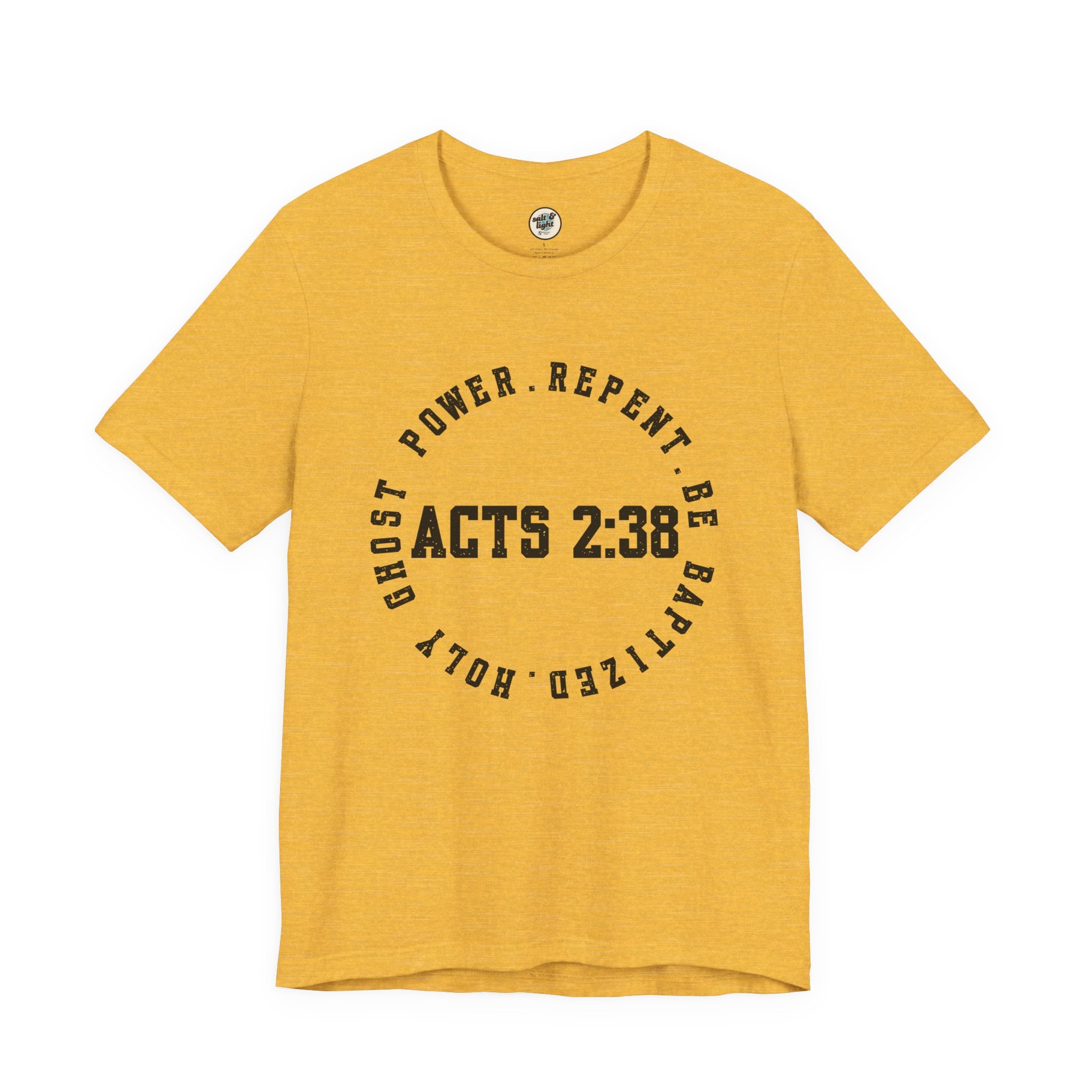 Acts 2:38 Tee, Perfect for Gift, Casual Wear, Christian Clothing, Gifts for Ministry, Christmas Gifts, Birthday Gifts, Gifts for Her, Gifts for Friends