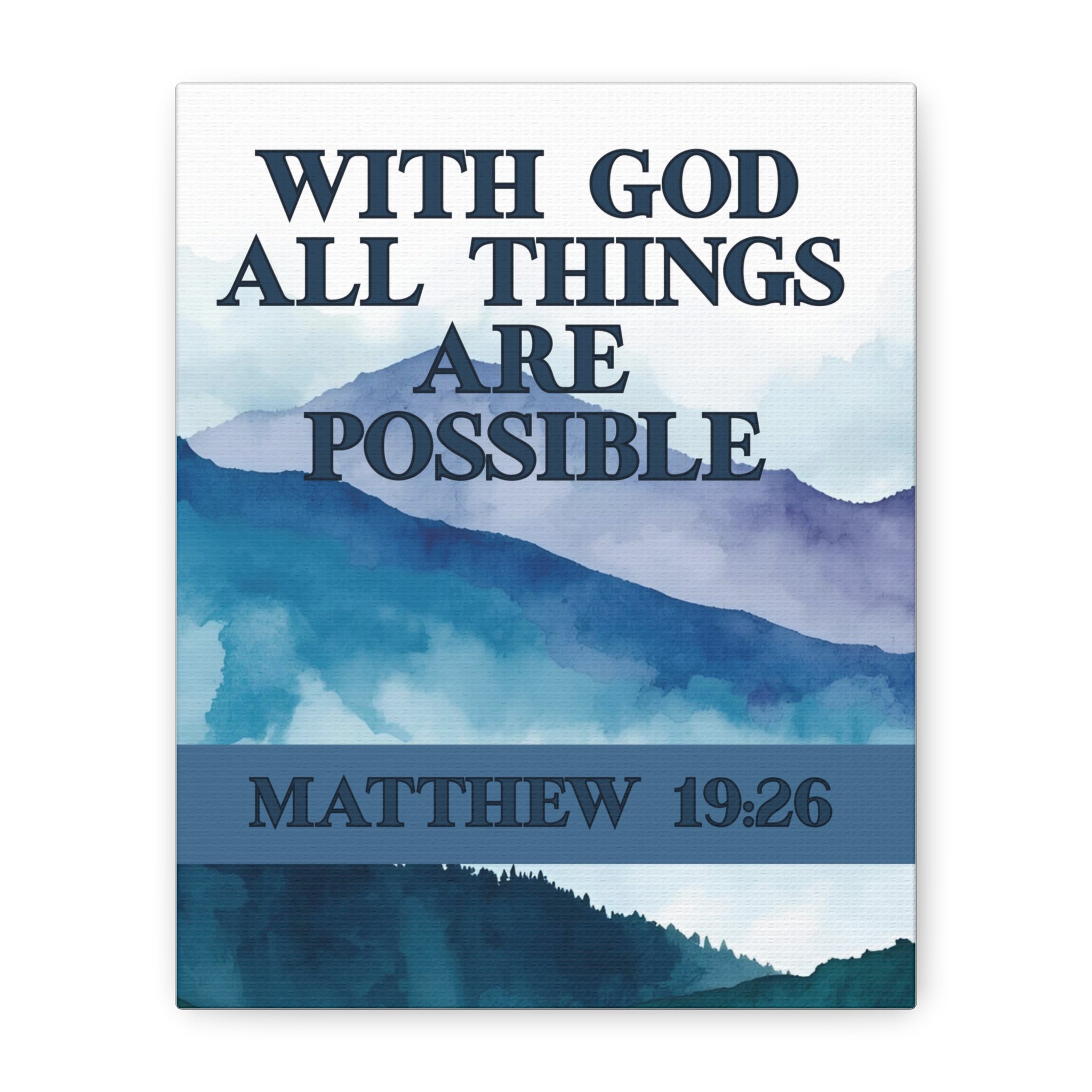 With God All Things Are Possible Wall Art