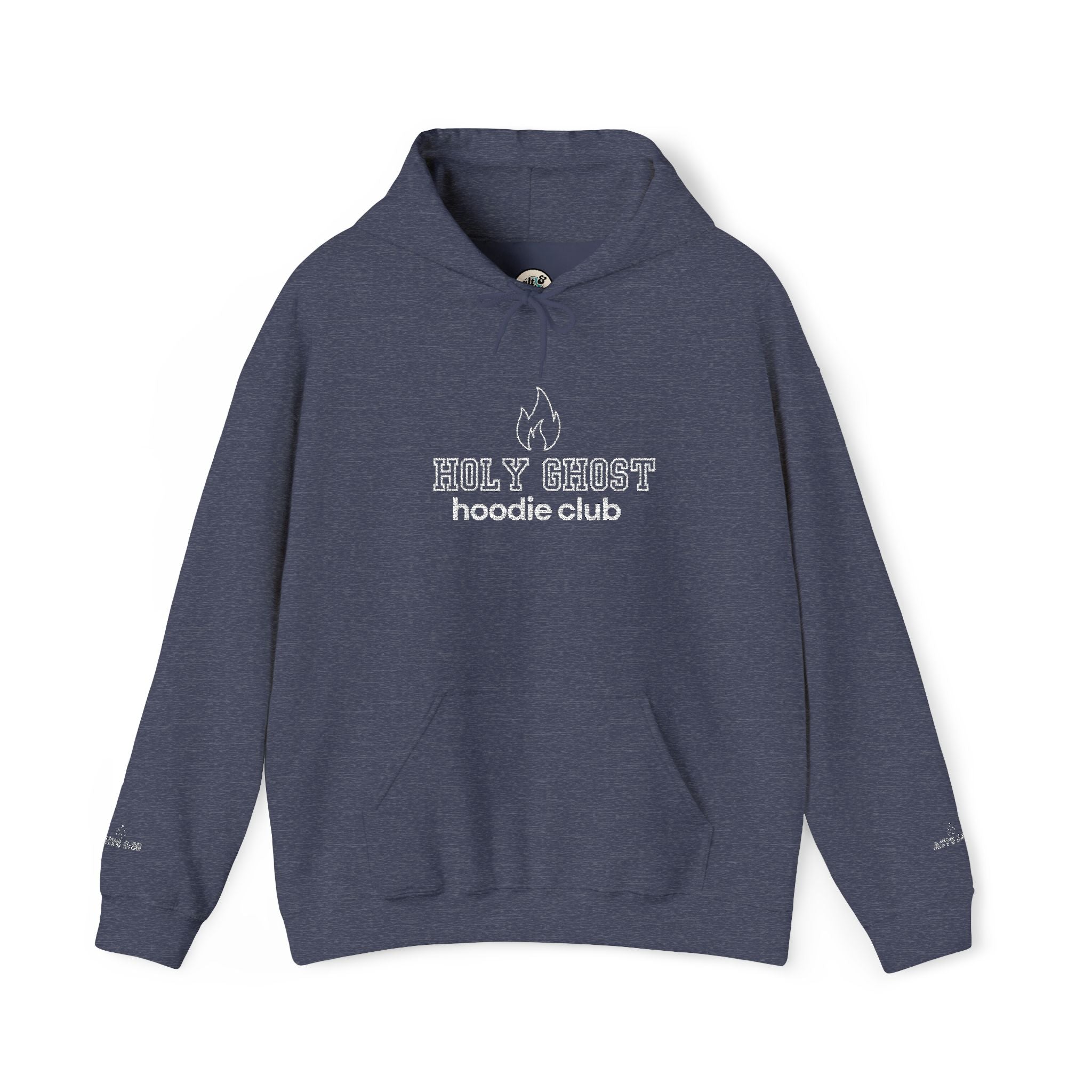 Holy Ghost Hoodie Club Embroidered Unisex Heavy Blend™ Hooded Sweatshirt, Religious Gifts, Christian Apparel, Christmas Gifts, Gifts for Her, Gifts for Him, Gifts for Teenagers, Birthday Gifts