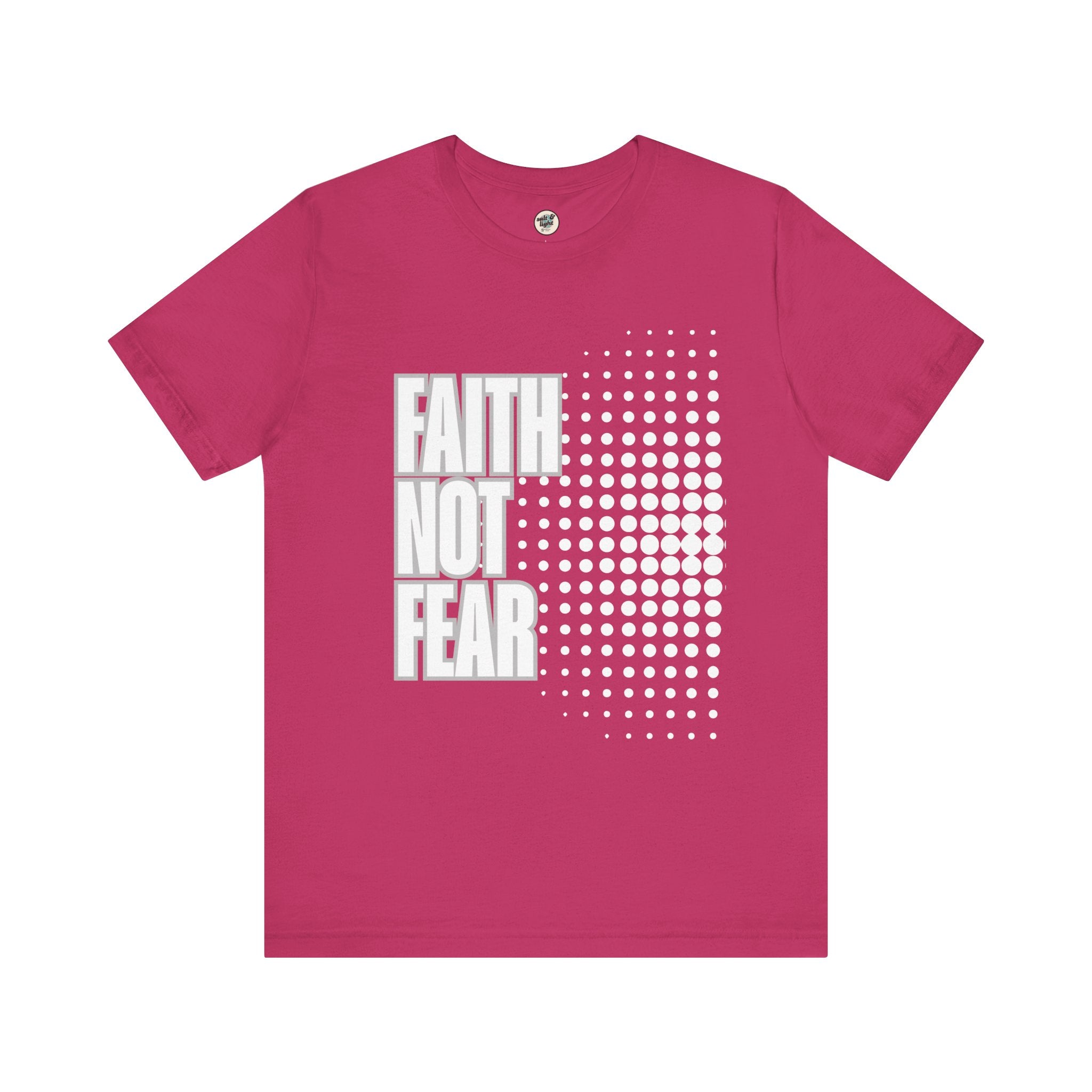 Faith Not Fear Tee - Dark Colors, Perfect for Gift, Casual Wear, Christian Clothing, Gifts for Ministry, Christmas Gifts, Birthday Gifts, Gifts for Her, Gifts for Friends