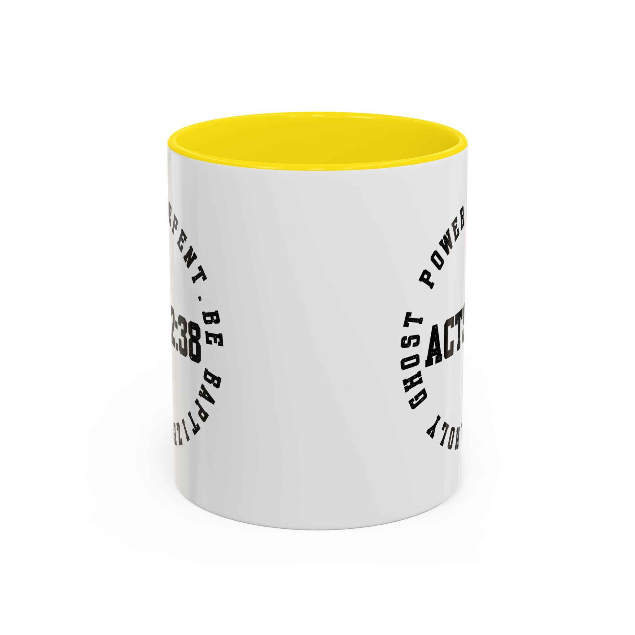 🔥 Acts 2:38 Circle Mug – Bold Faith, Multiple Colors Ceramic Coffee Mug (11, 15oz), Gifts for Church, Christmas Gifts, Birthday Gifts, Baptism Gifts, Gifts for Her, Gifts for Him, Gifts for Ministry