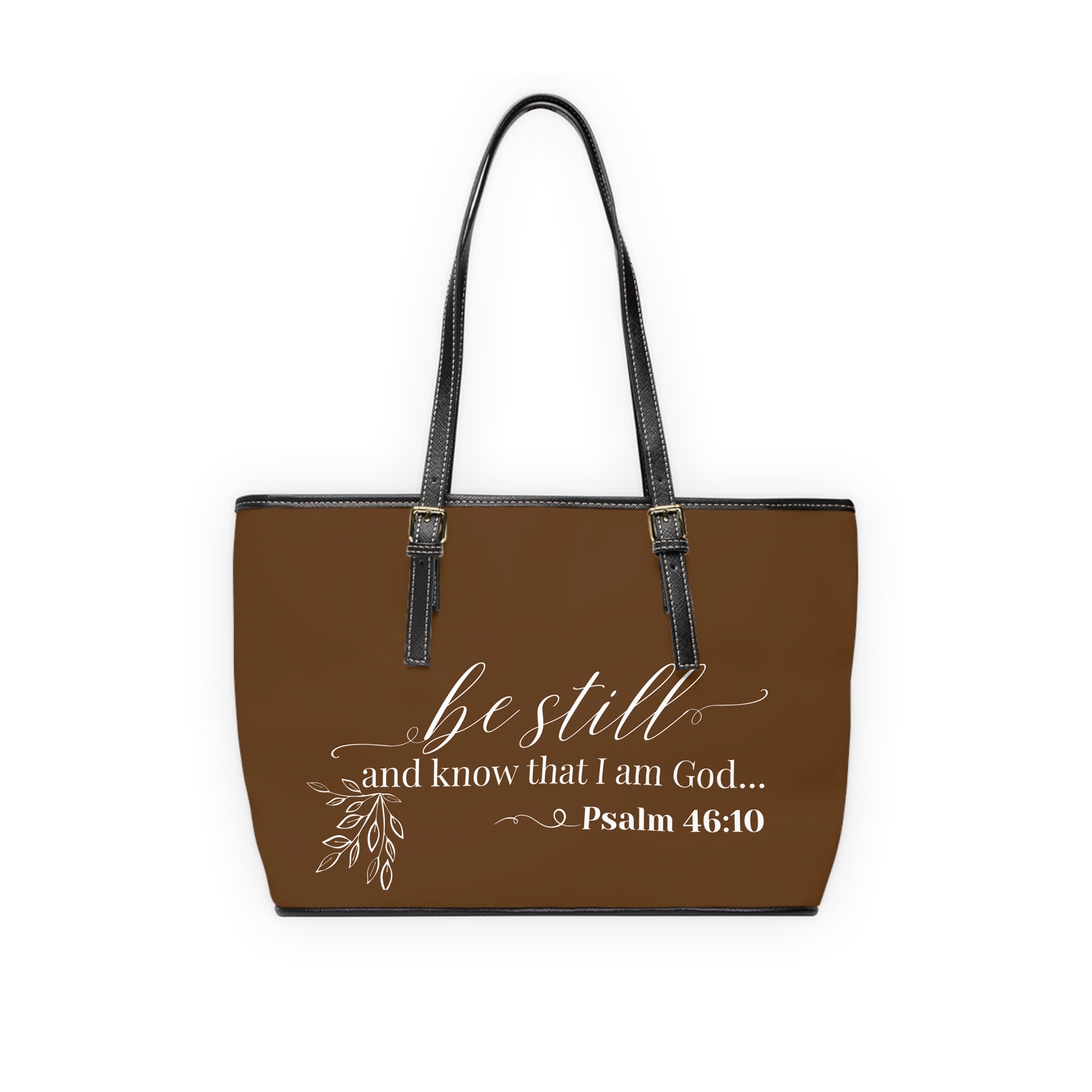 Stillness & Strength Handbag- PU Leather Shoulder Bag