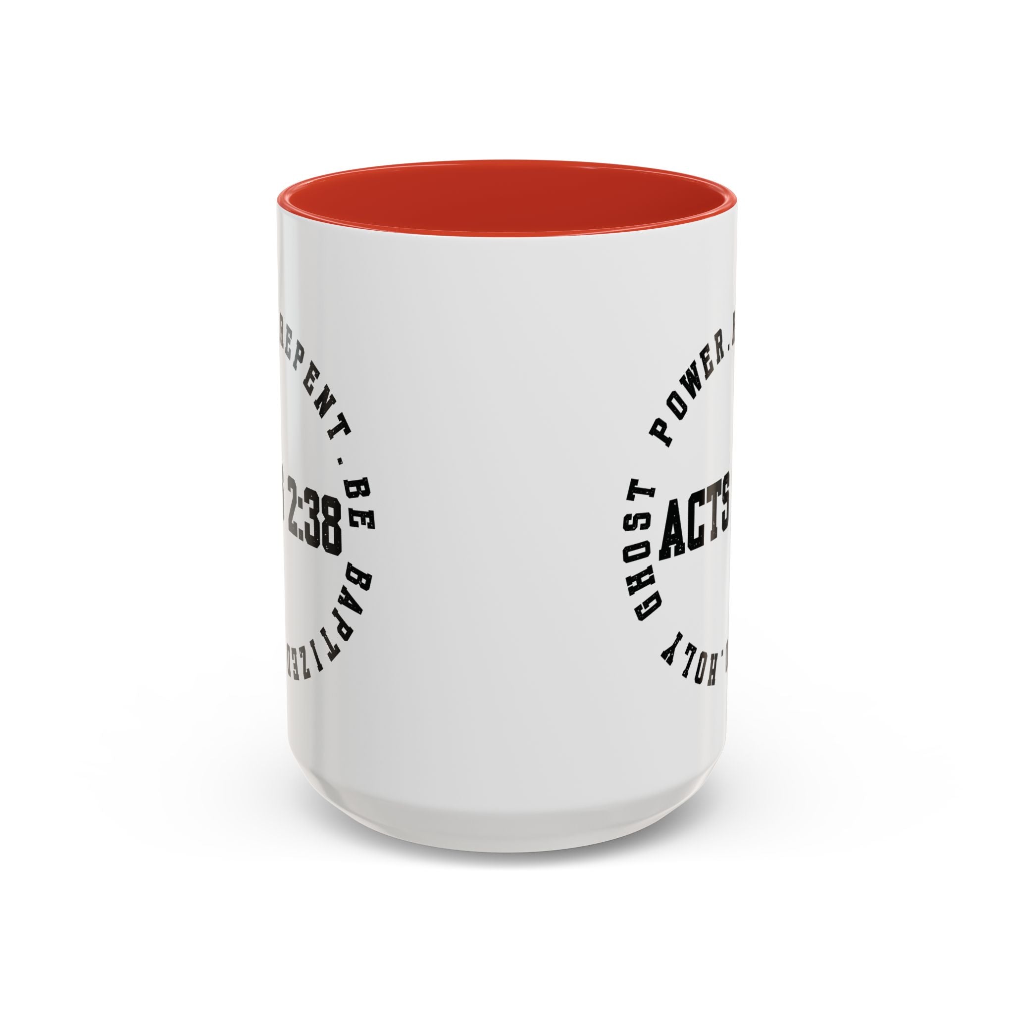 🔥 Acts 2:38 Circle Mug – Bold Faith, Multiple Colors Ceramic Coffee Mug (11, 15oz), Gifts for Church, Christmas Gifts, Birthday Gifts, Baptism Gifts, Gifts for Her, Gifts for Him, Gifts for Ministry