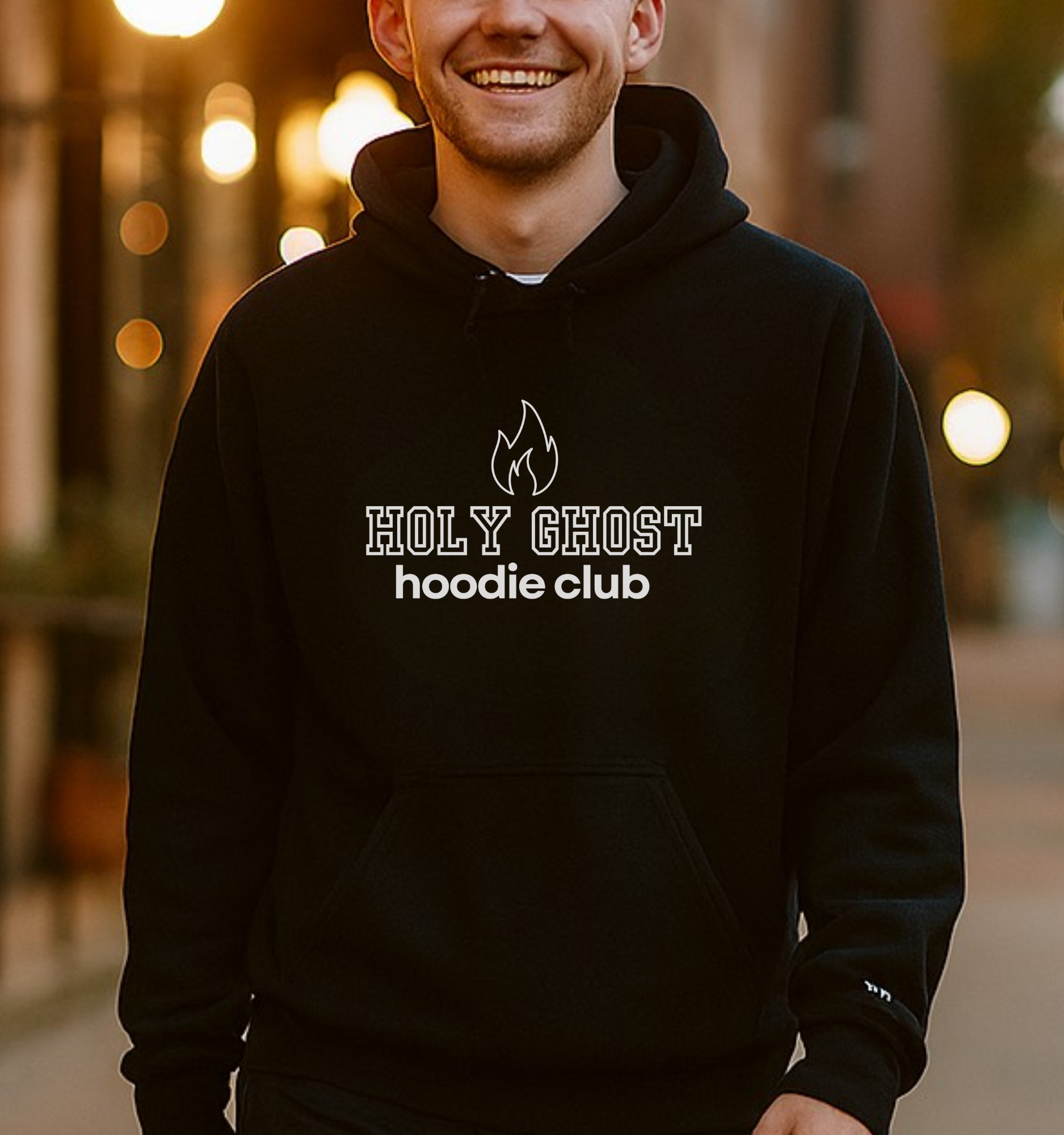Holy Ghost Hoodie Club Embroidered Unisex Heavy Blendâ„¢ Hooded Sweatshirt, Religious Gifts, Christian Apparel, Christmas Gifts, Gifts for Her, Gifts for Him, Gifts for Teenagers, Birthday Gifts