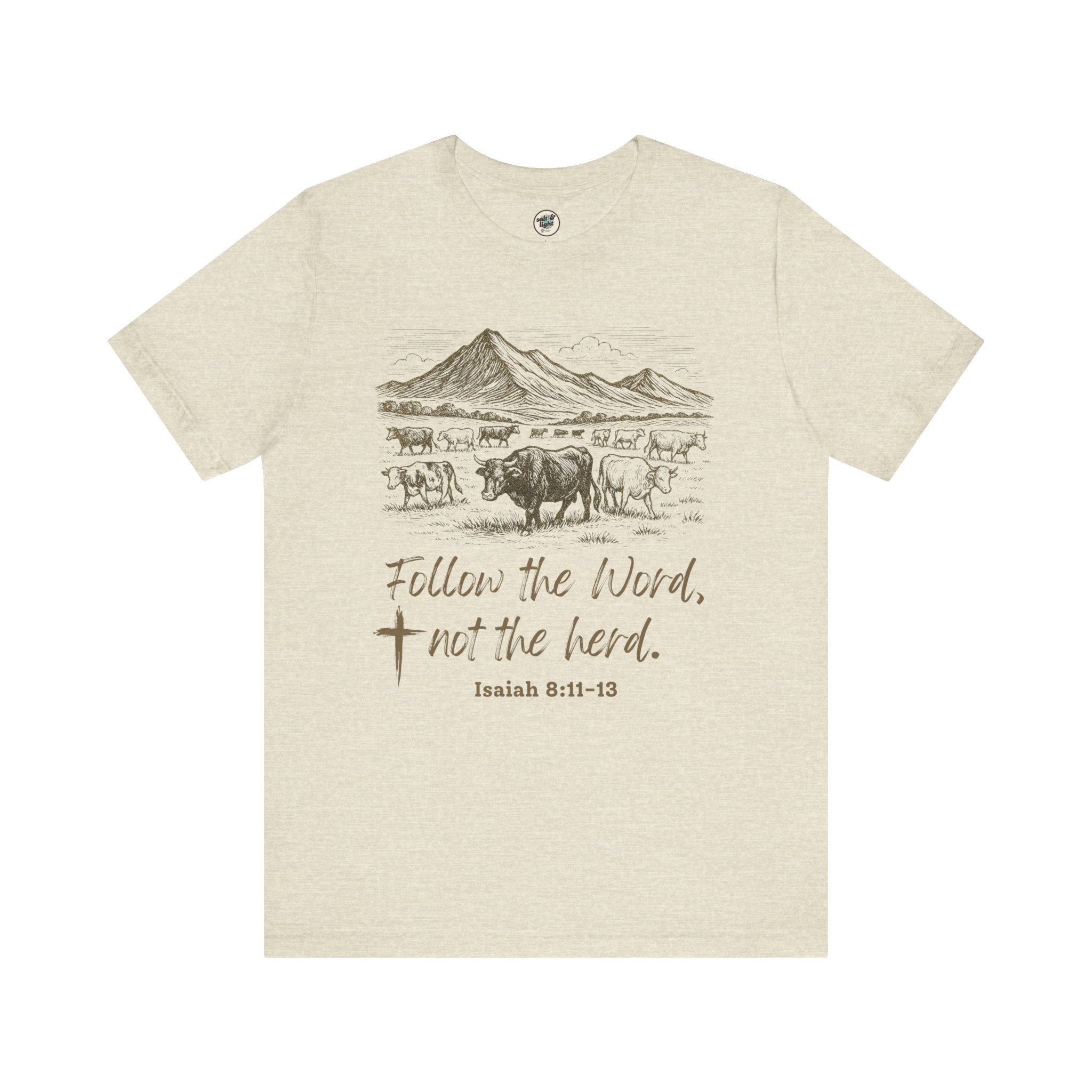 Follow the Word Tee - Perfect for Gift, Casual Wear, Christian Clothing, Gifts for Ministry, Christmas Gifts, Birthday Gifts, Gifts for Her, Gifts for Friends