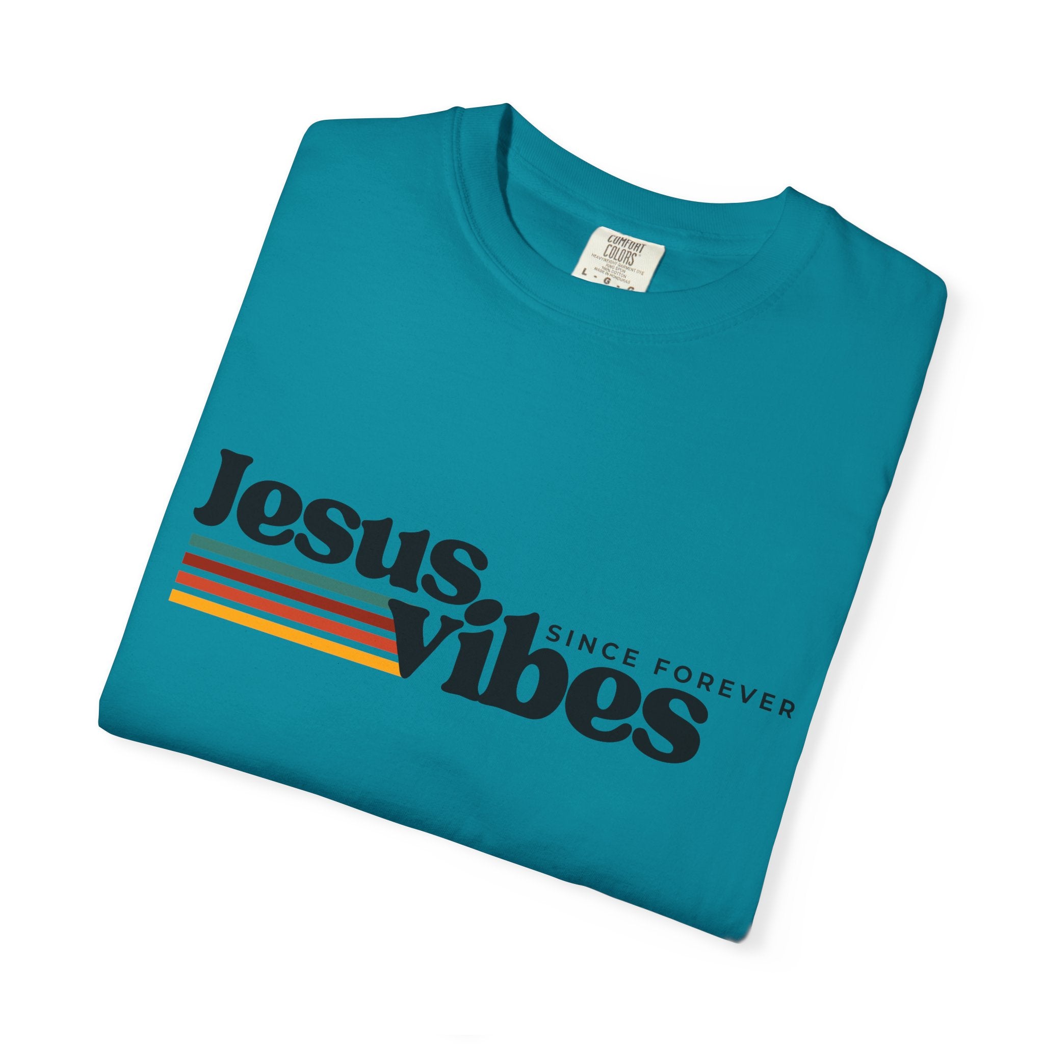 Jesus Vibes Unisex Garment-Dyed T-shirt, Christian Tshirts, Christian Merchandise, Gifts for Church, Gifts for Christmas, Gifts for Birthdays, Christian Apparel
