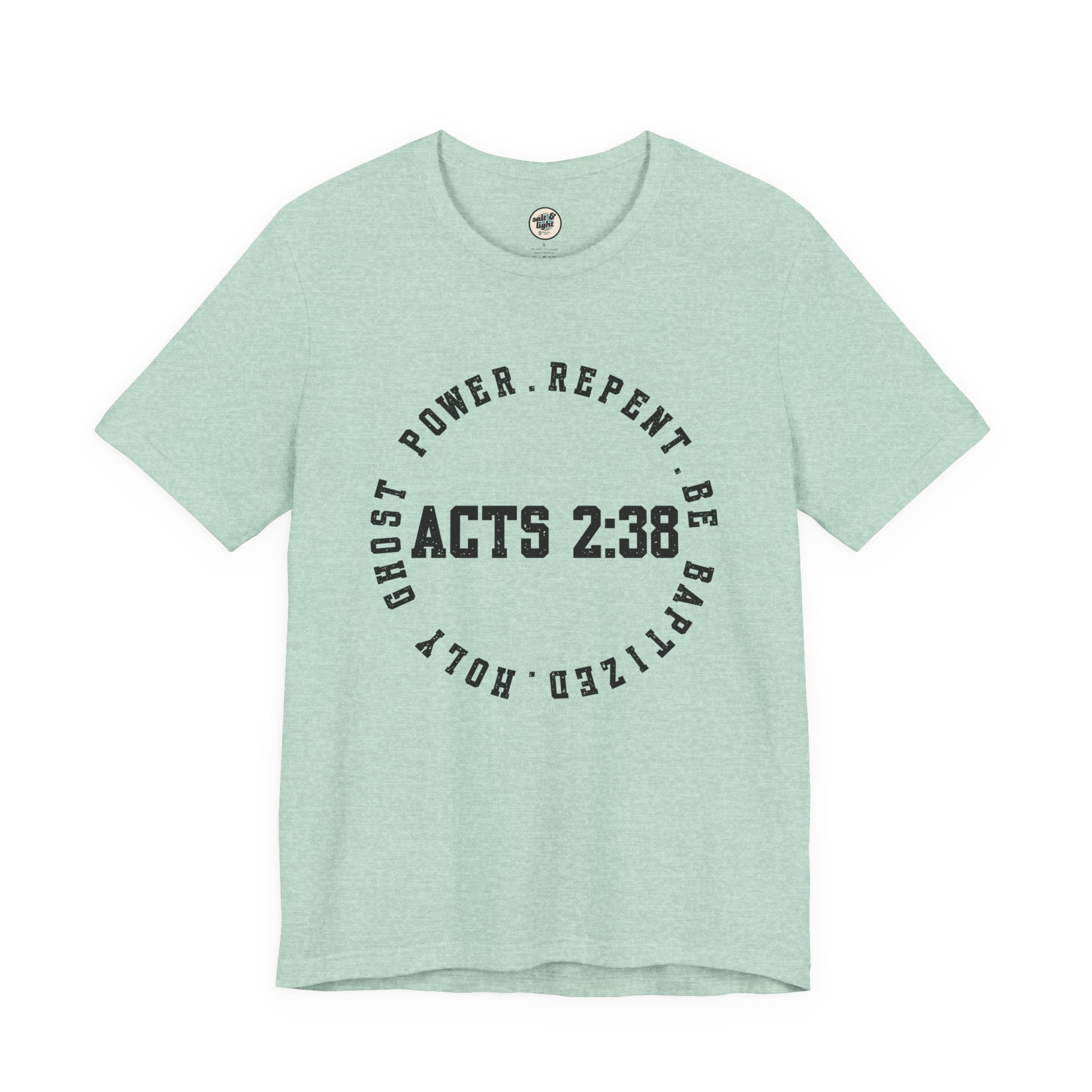 Acts 2:38 Tee, Perfect for Gift, Casual Wear, Christian Clothing, Gifts for Ministry, Christmas Gifts, Birthday Gifts, Gifts for Her, Gifts for Friends