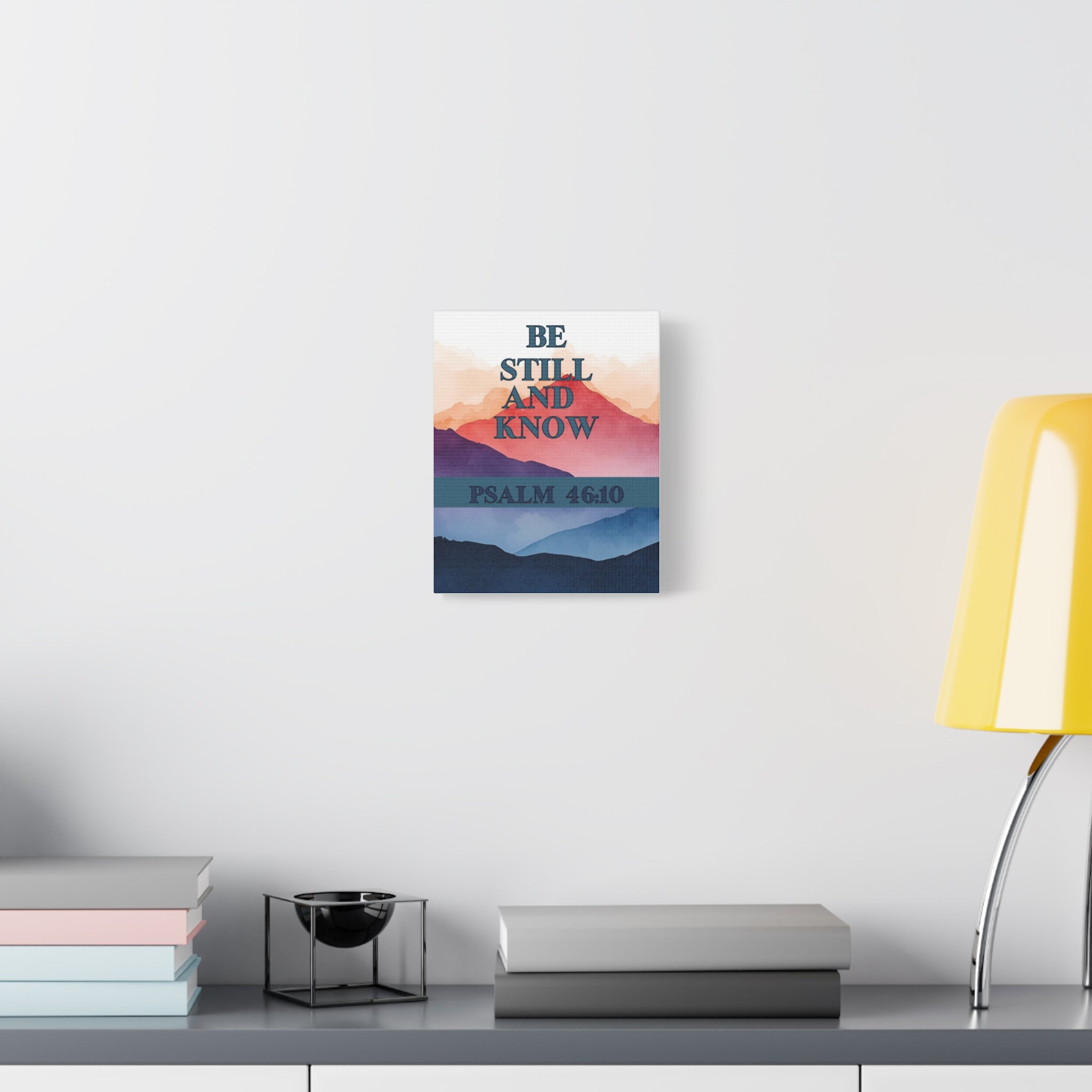🌄 Be Still and Know Wall Art – Psalm 46:10 Mountain Sunrise Edition Christian Wall Art, Christian Gifts, Gifts for the Home, Birthday Gifts, Christmas Gifts