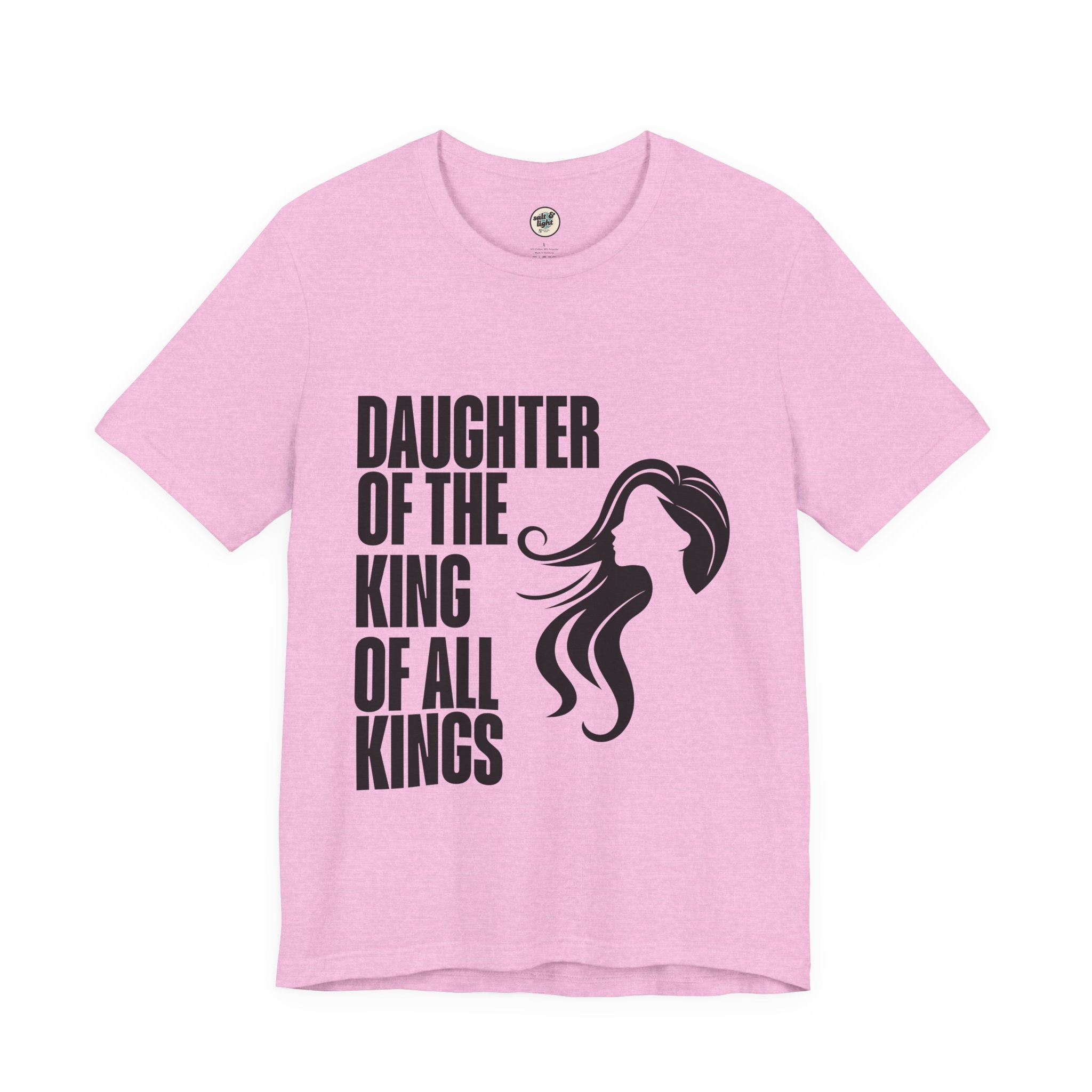Daughter of the King Tee, Perfect for Gift, Casual Wear, Christian Clothing, Gifts for Ministry, Christmas Gifts, Birthday Gifts, Gifts for Her, Gifts for Friends