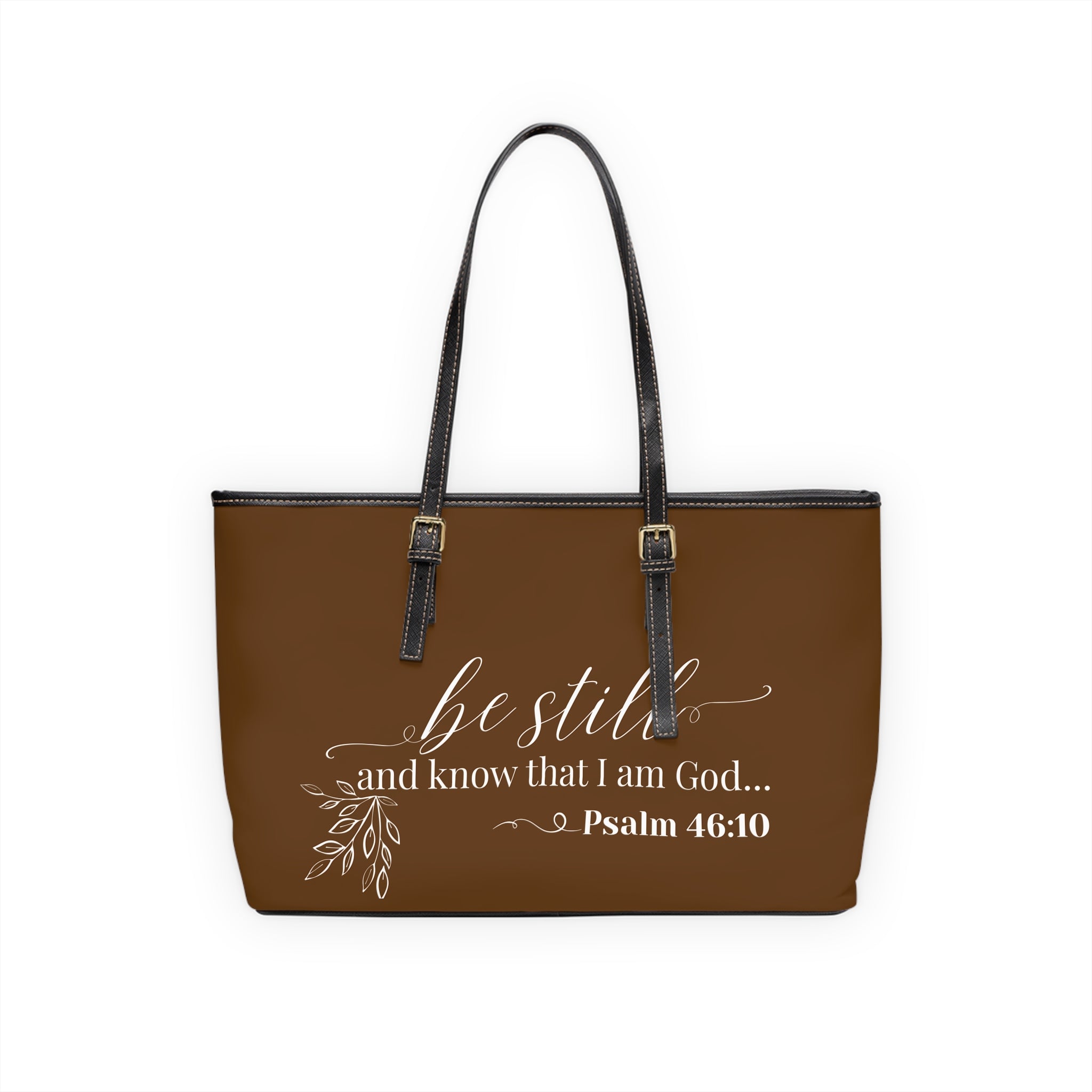 Stillness & Strength Handbag- PU Leather Shoulder Bag