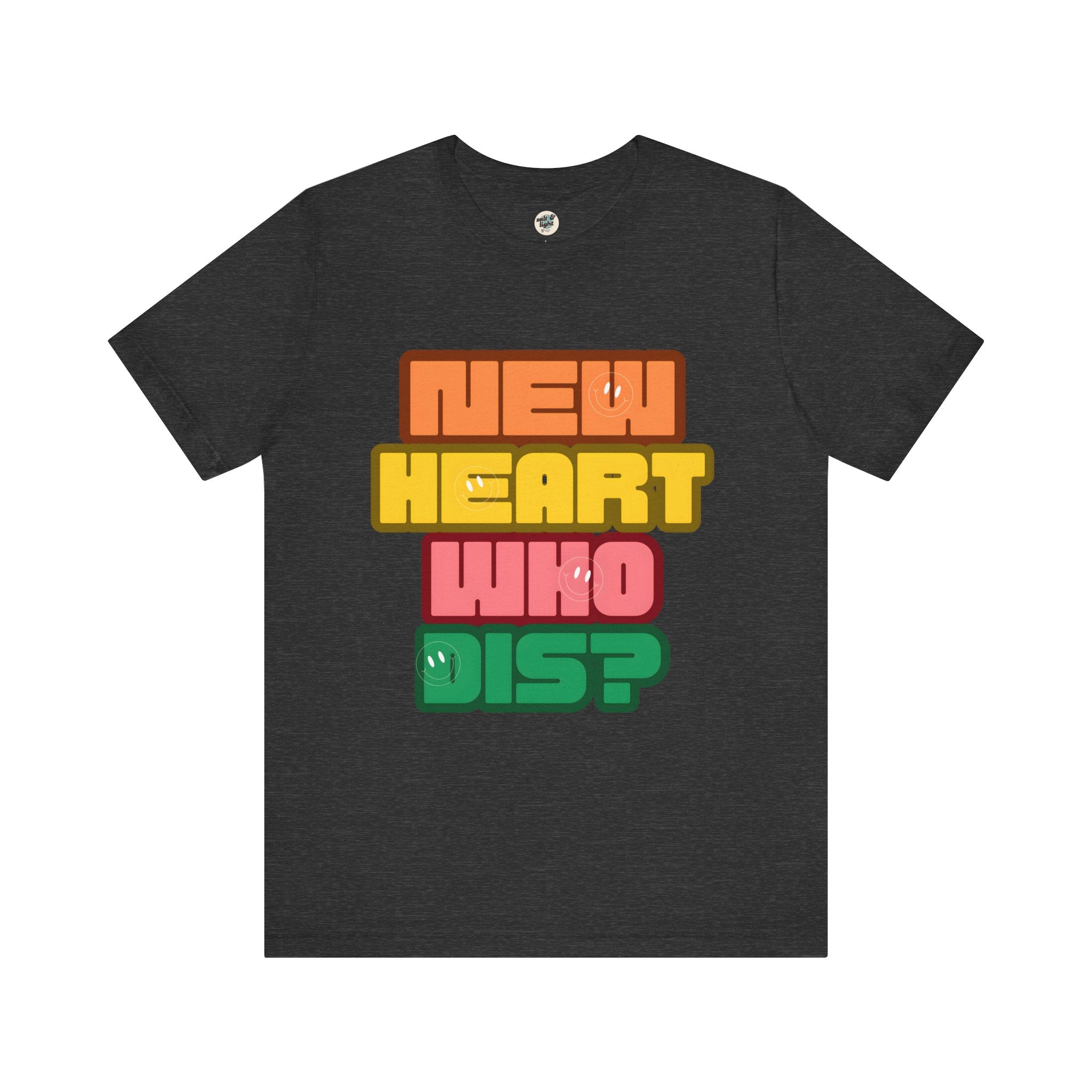 New Heart Tee, Perfect for Gift, Casual Wear, Christian Clothing, Gifts for Ministry, Christmas Gifts, Birthday Gifts, Gifts for Her, Gifts for Friends