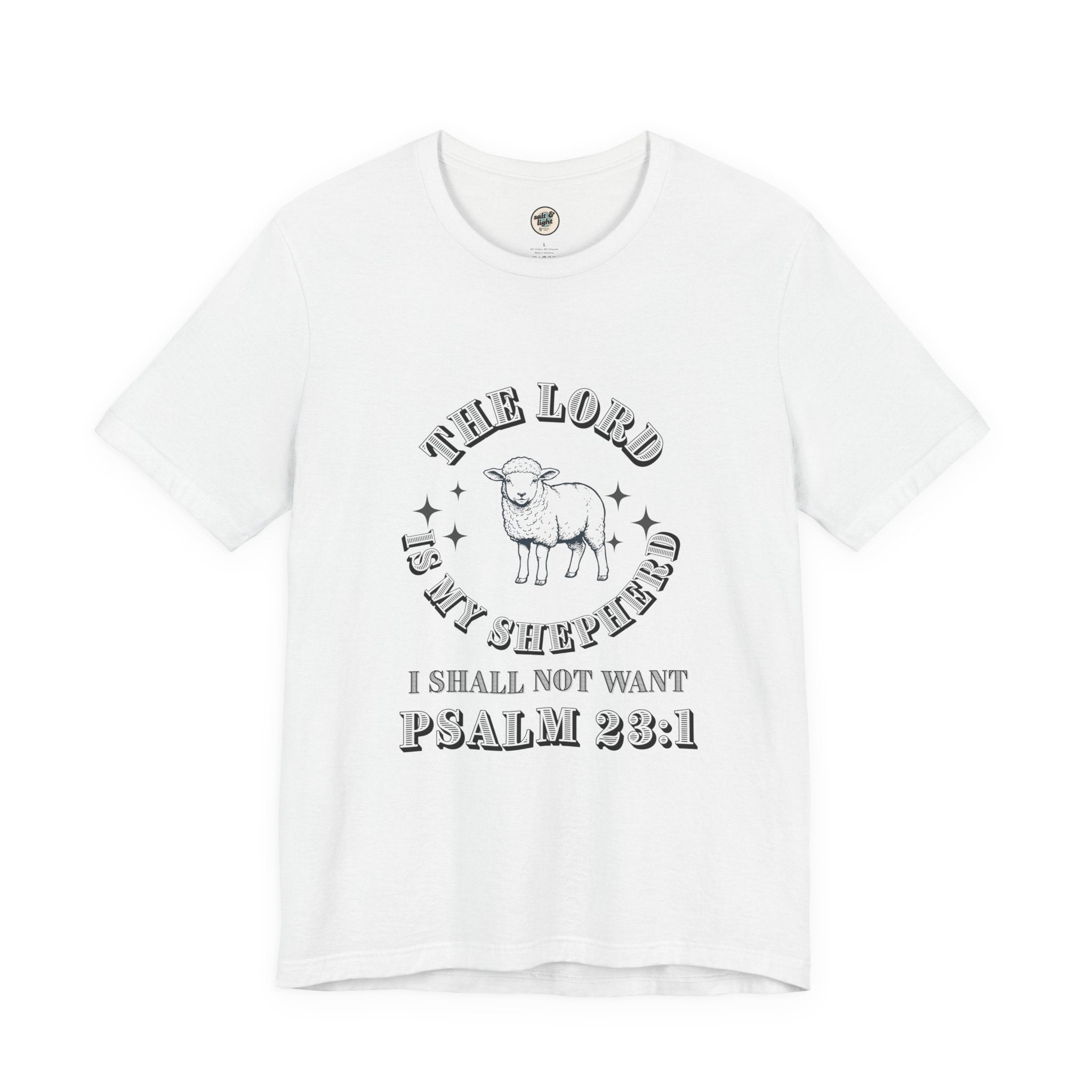 Lord Is My Shepherd Tee | Perfect for Gift, Casual Wear, Christian Clothing, Gifts for Ministry, Christmas Gifts, Birthday Gifts, Gifts for Her, Gifts for Friends