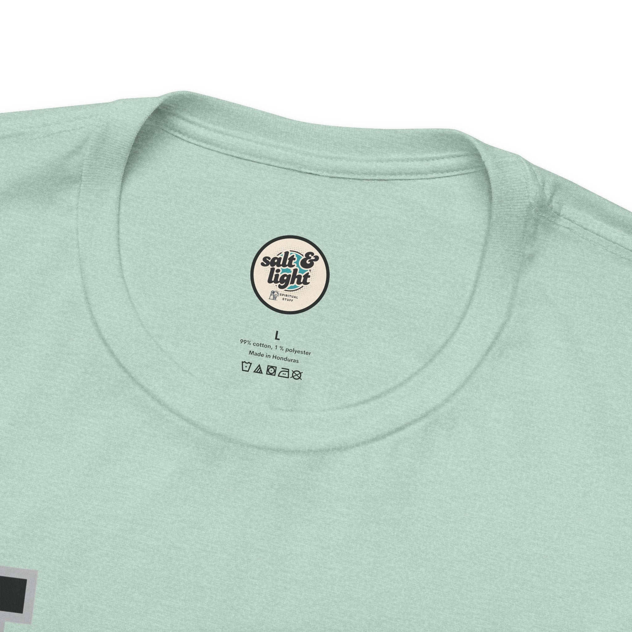 Be of Good Cheer John 16:33 Tee | Perfect for Gift, Casual Wear, Christian Clothing, Gifts for Ministry, Christmas Gifts, Birthday Gifts, Gifts for Her, Gifts for Friends