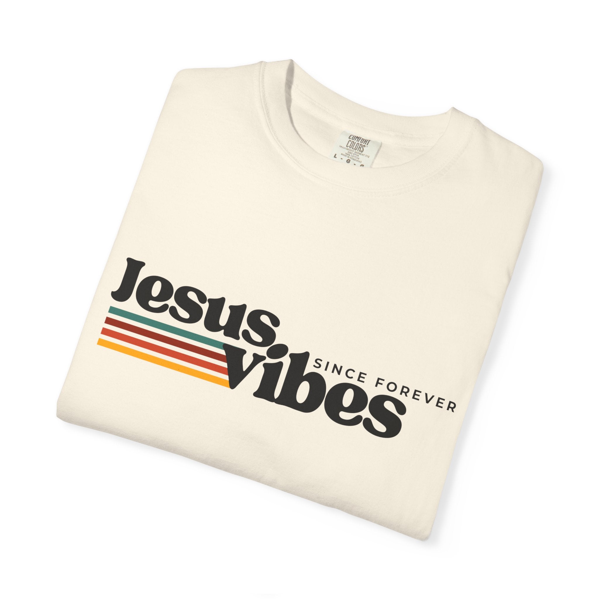 Jesus Vibes Unisex Garment-Dyed T-shirt, Christian Tshirts, Christian Merchandise, Gifts for Church, Gifts for Christmas, Gifts for Birthdays, Christian Apparel