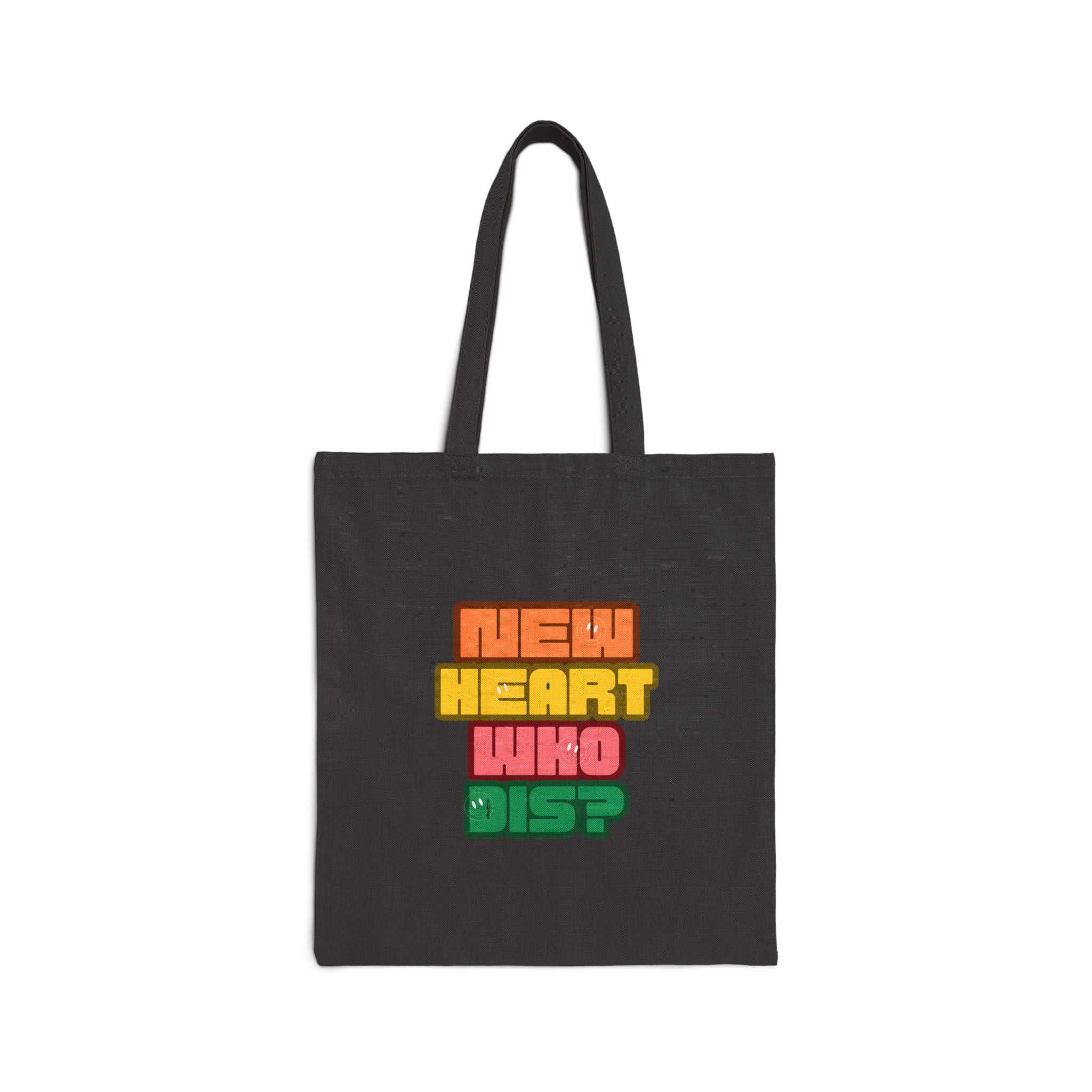 New Heart  Cotton Canvas Tote Bag, Eco-Friendly Grocery Bag, Reusable Shopping Tote, Gift for Christians, Bible Study Accessory