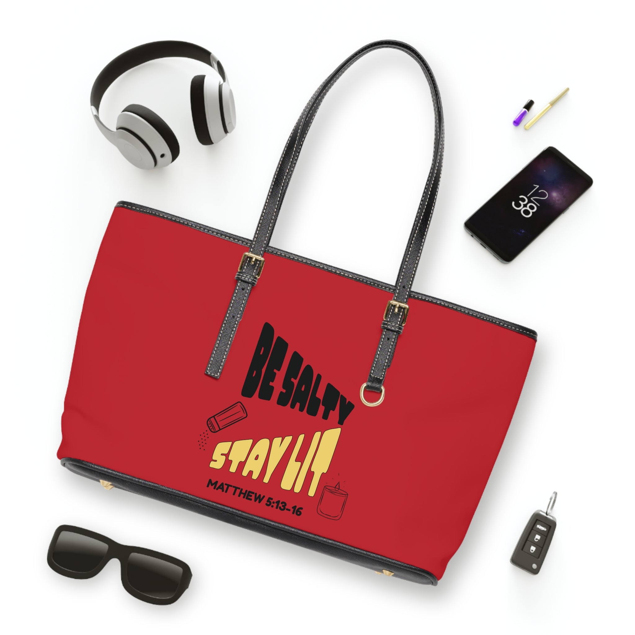 Be Salty Stay Lit Handbag - PU Leather Shoulder Bag