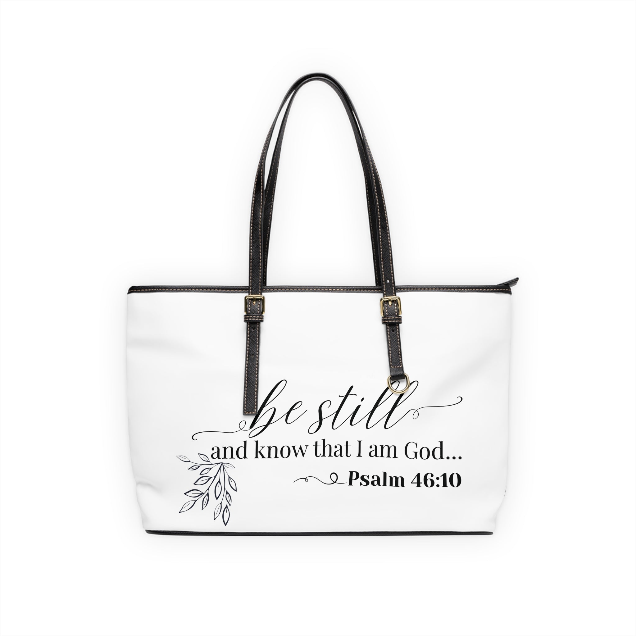 Stillness & Strength Handbag -  PU Leather Shoulder Bag