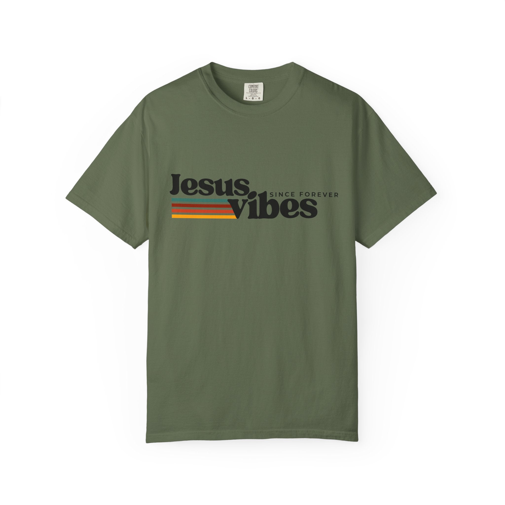 Jesus Vibes Unisex Garment-Dyed T-shirt, Christian Tshirts, Christian Merchandise, Gifts for Church, Gifts for Christmas, Gifts for Birthdays, Christian Apparel