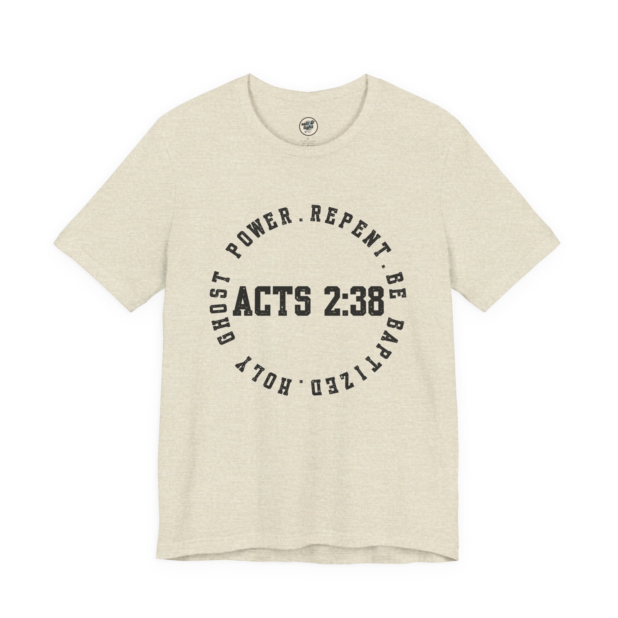 Acts 2:38 Tee, Perfect for Gift, Casual Wear, Christian Clothing, Gifts for Ministry, Christmas Gifts, Birthday Gifts, Gifts for Her, Gifts for Friends