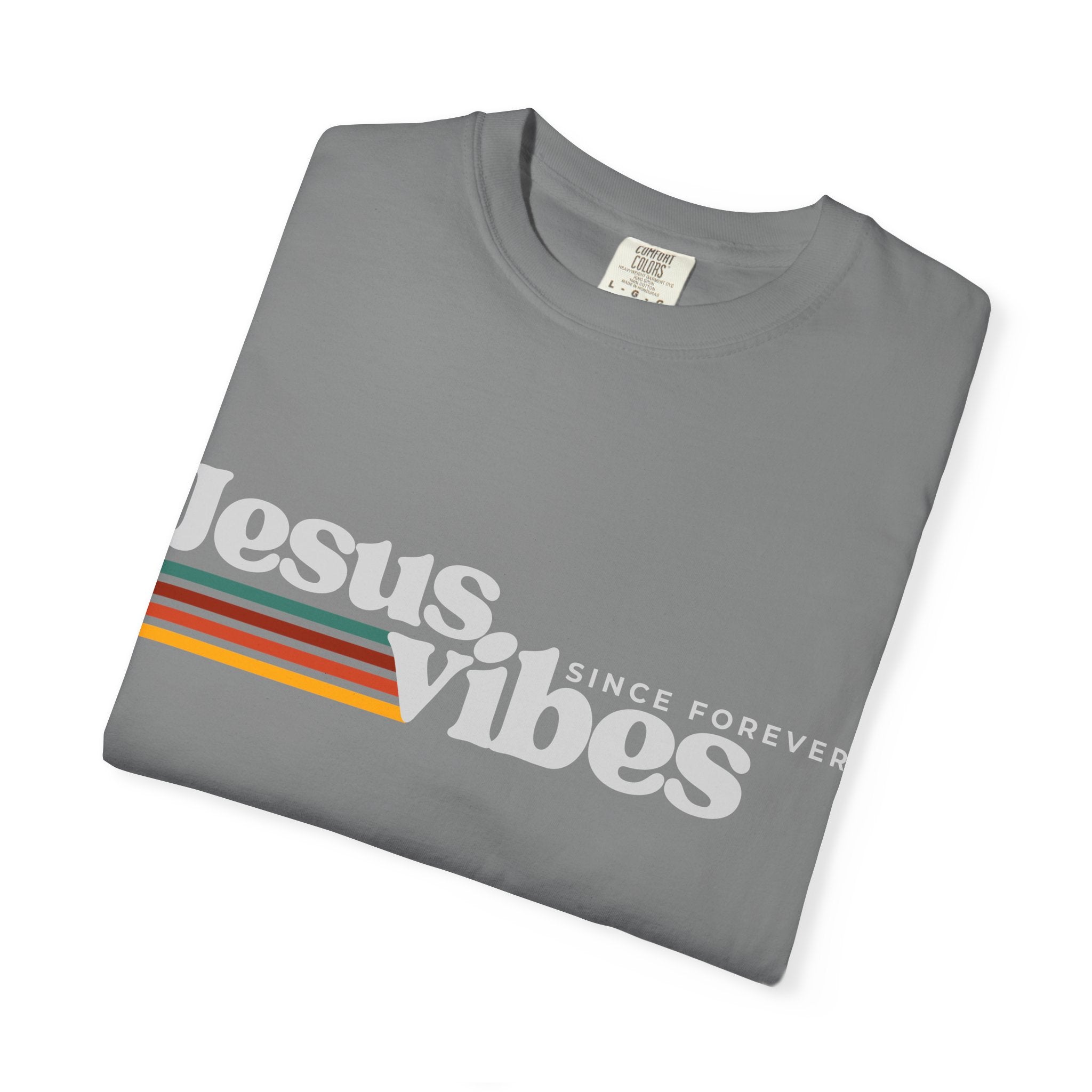 Jesus Vibes Dark Colors Unisex Garment-Dyed T-shirt, Christian Tshirts, Christian Merchandise, Gifts for Church, Gifts for Christmas, Gifts for Birthdays, Christian Apparel