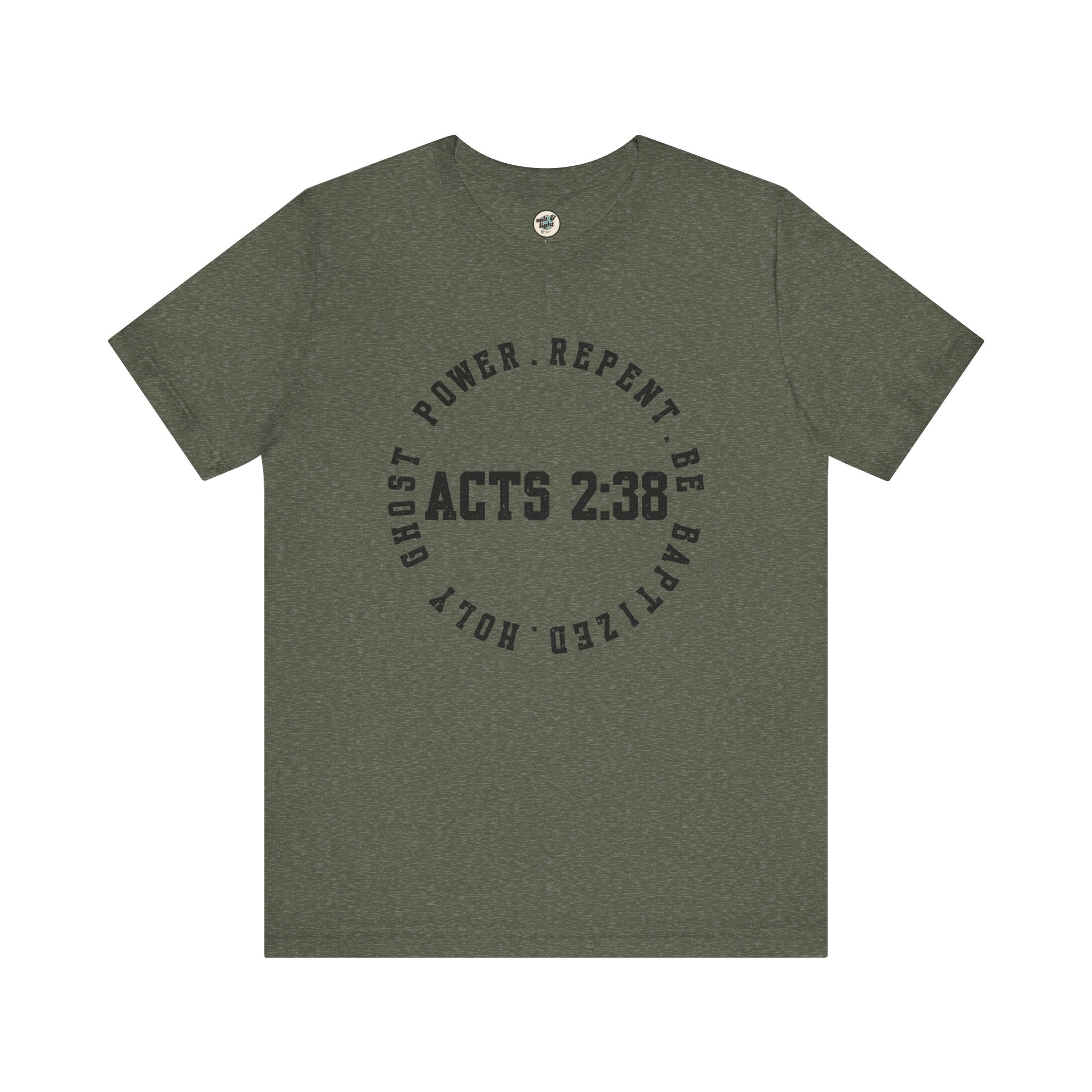 Acts 2:38 Tee, Perfect for Gift, Casual Wear, Christian Clothing, Gifts for Ministry, Christmas Gifts, Birthday Gifts, Gifts for Her, Gifts for Friends