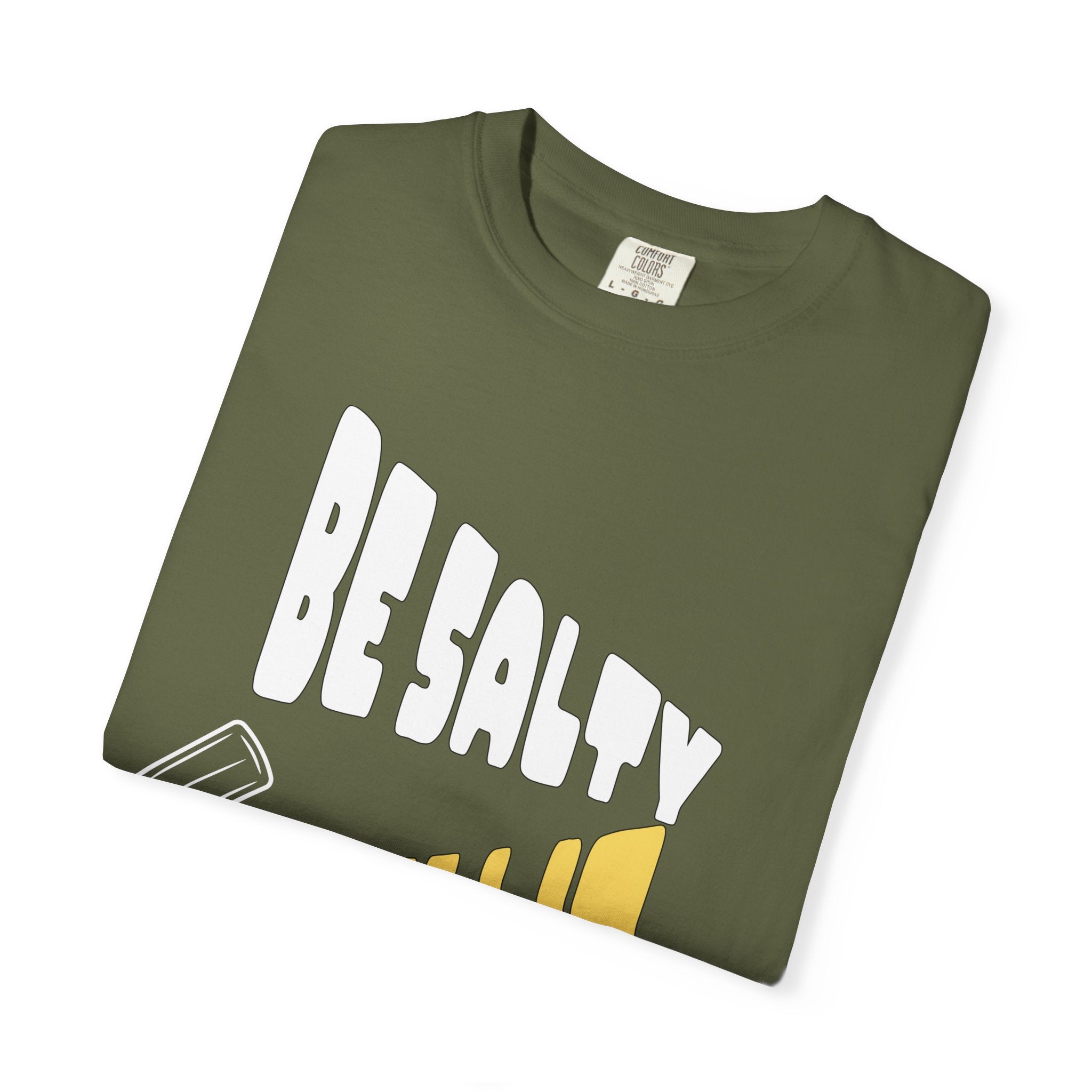 Be Salty Stay Lit Dark Colors Unisex Garment-Dyed T-shirt, Christian Tshirts, Christian Merchandise, Gifts for Church, Gifts for Christmas, Gifts for Birthdays, Christian Apparel