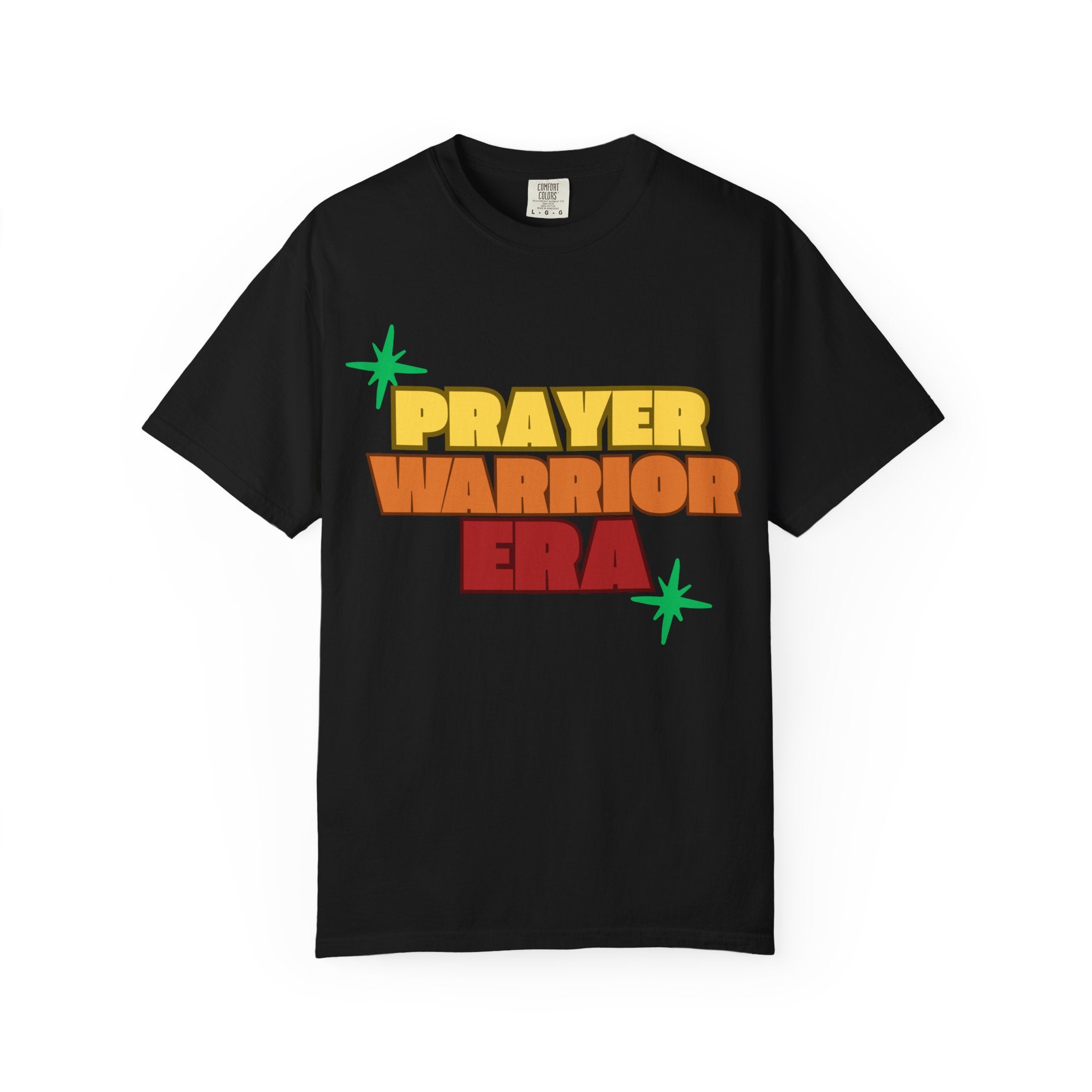 Prayer Warrior Unisex Garment-Dyed T-shirt, Christian Tshirts, Christian Merchandise, Gifts for Church, Gifts for Christmas, Gifts for Birthdays, Christian Apparel