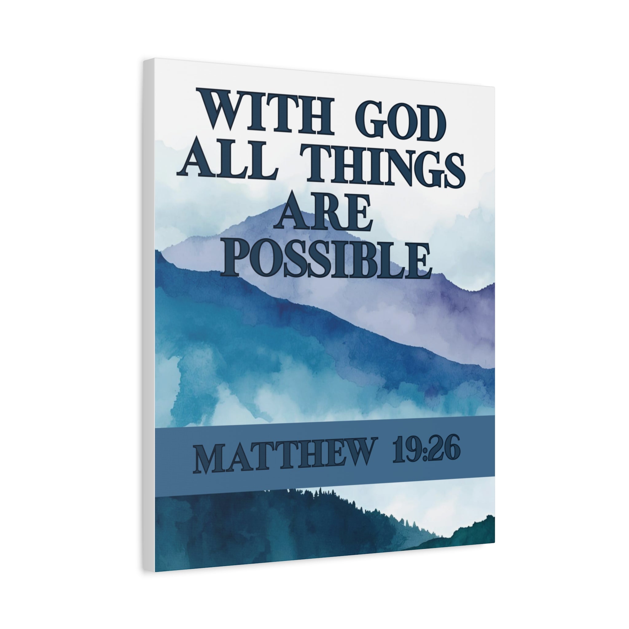 With God All Things Are Possible Wall Art