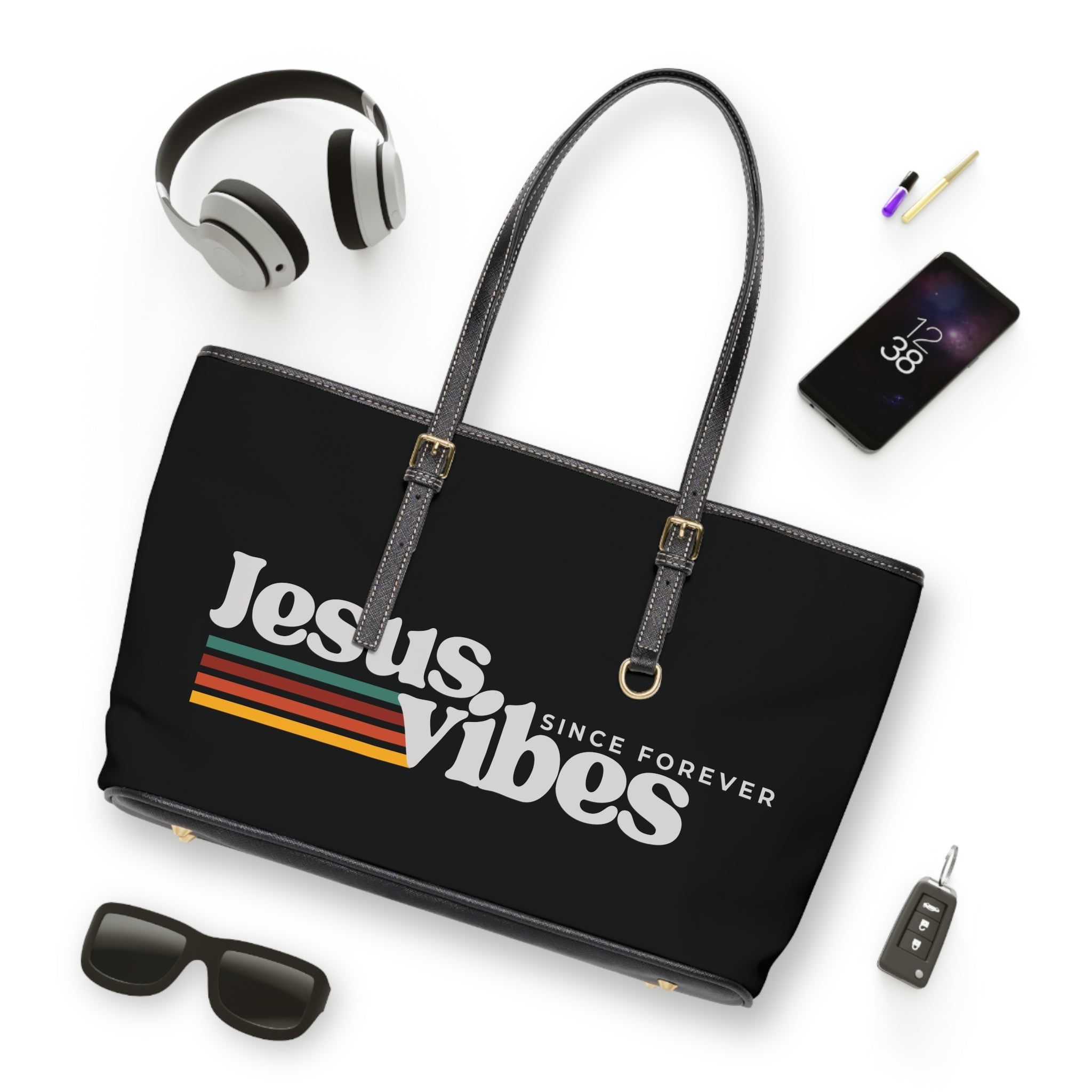 Jesus Vibes Handbag - PU Leather Shoulder Bag