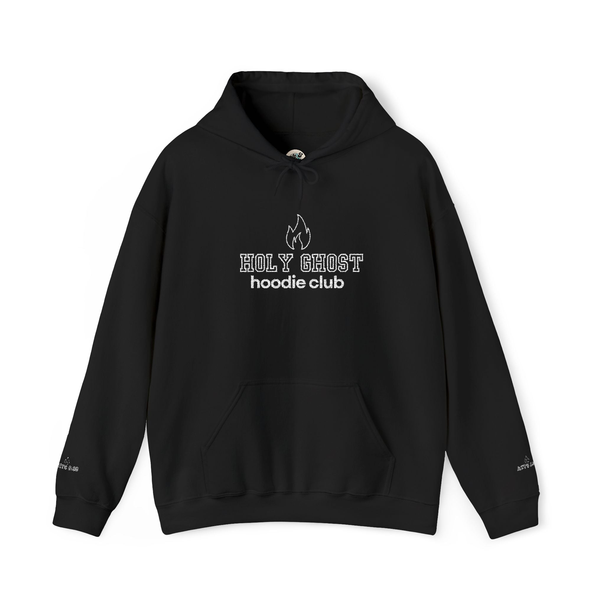 Holy Ghost Hoodie Club Embroidered Unisex Heavy Blend™ Hooded Sweatshirt, Religious Gifts, Christian Apparel, Christmas Gifts, Gifts for Her, Gifts for Him, Gifts for Teenagers, Birthday Gifts