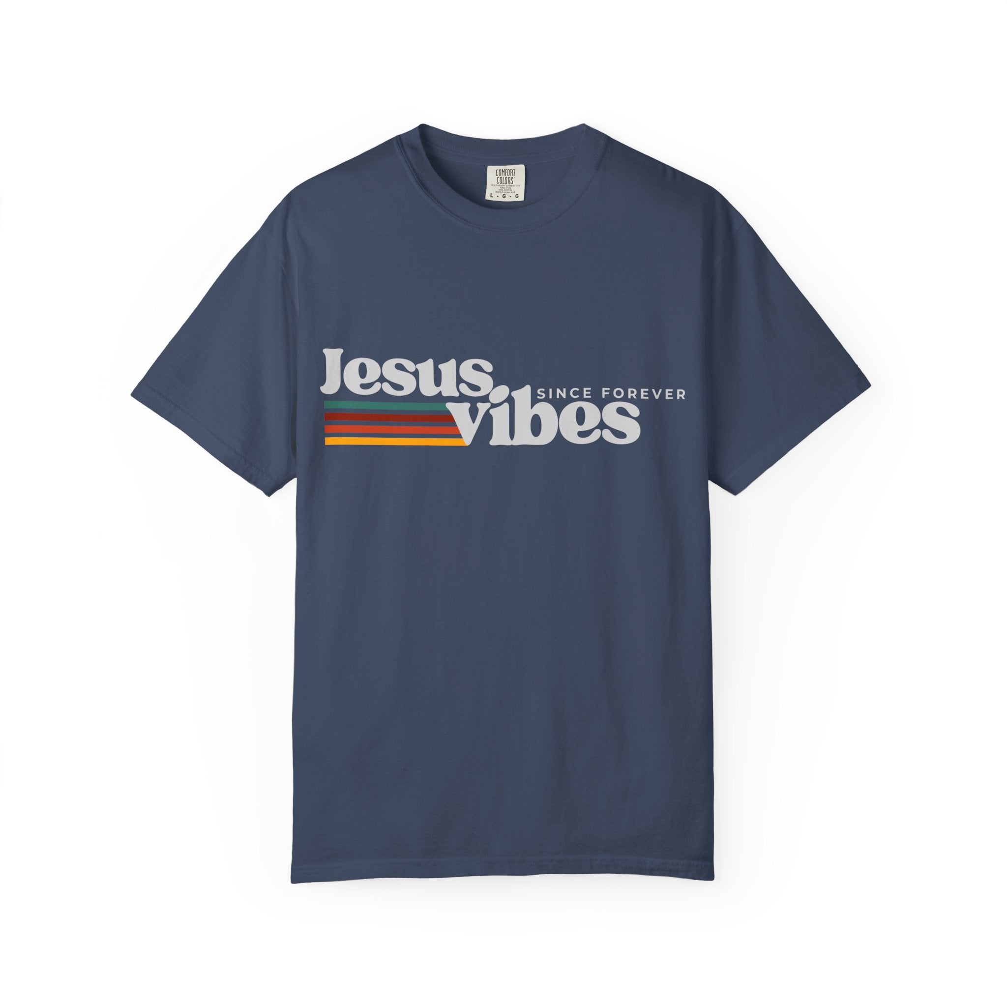 Jesus Vibes Dark Colors Unisex Garment-Dyed T-shirt, Christian Tshirts, Christian Merchandise, Gifts for Church, Gifts for Christmas, Gifts for Birthdays, Christian Apparel