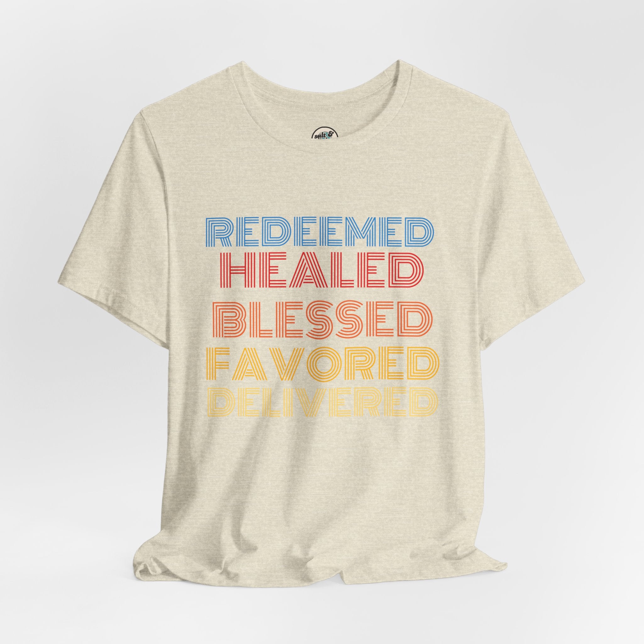 Redeemed Tee, Perfect for Gift, Casual Wear, Christian Clothing, Gifts for Ministry, Christmas Gifts, Birthday Gifts, Gifts for Her, Gifts for Friends