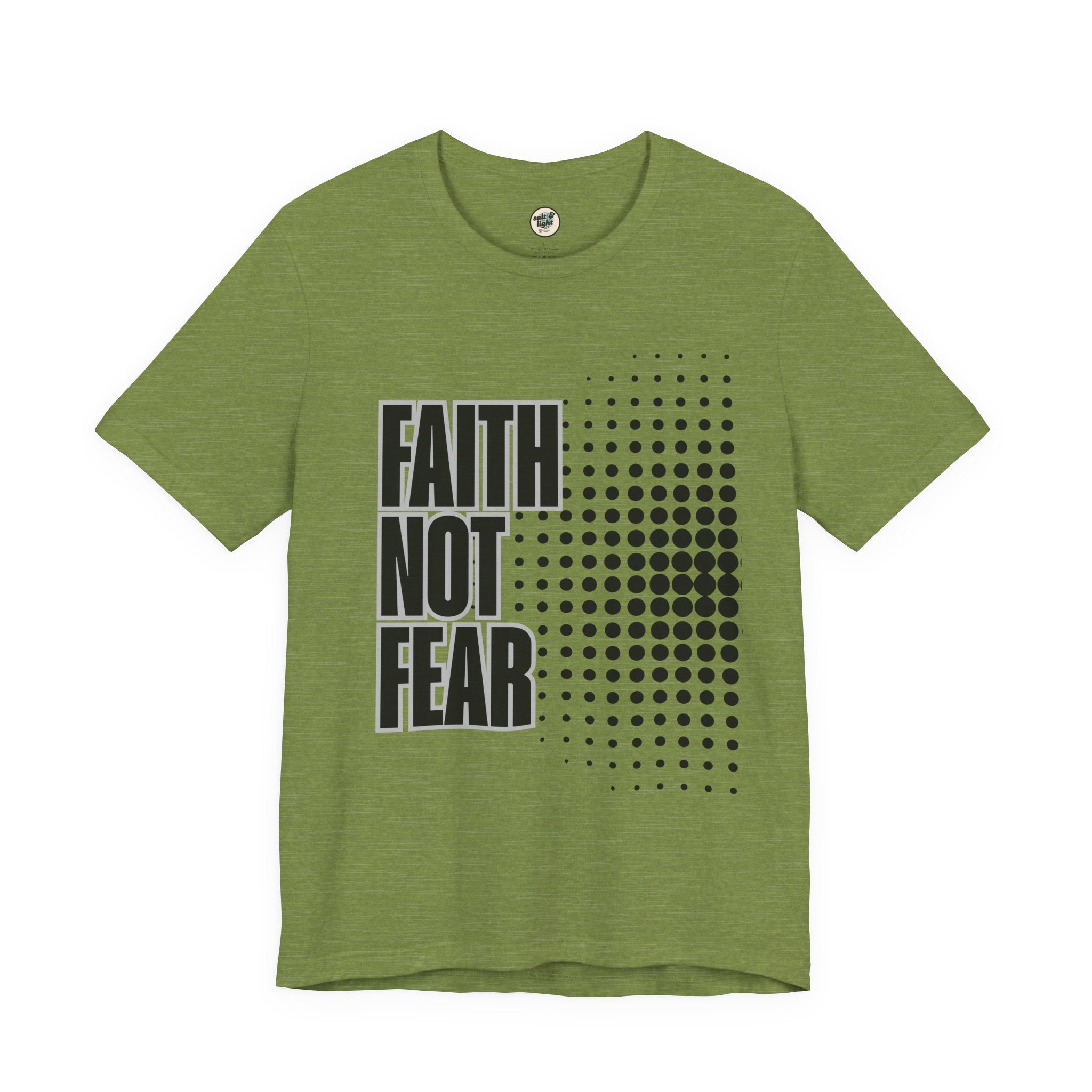 Faith Not Fear Tee, Perfect for Gift, Casual Wear, Christian Clothing, Gifts for Ministry, Christmas Gifts, Birthday Gifts, Gifts for Her, Gifts for Friends