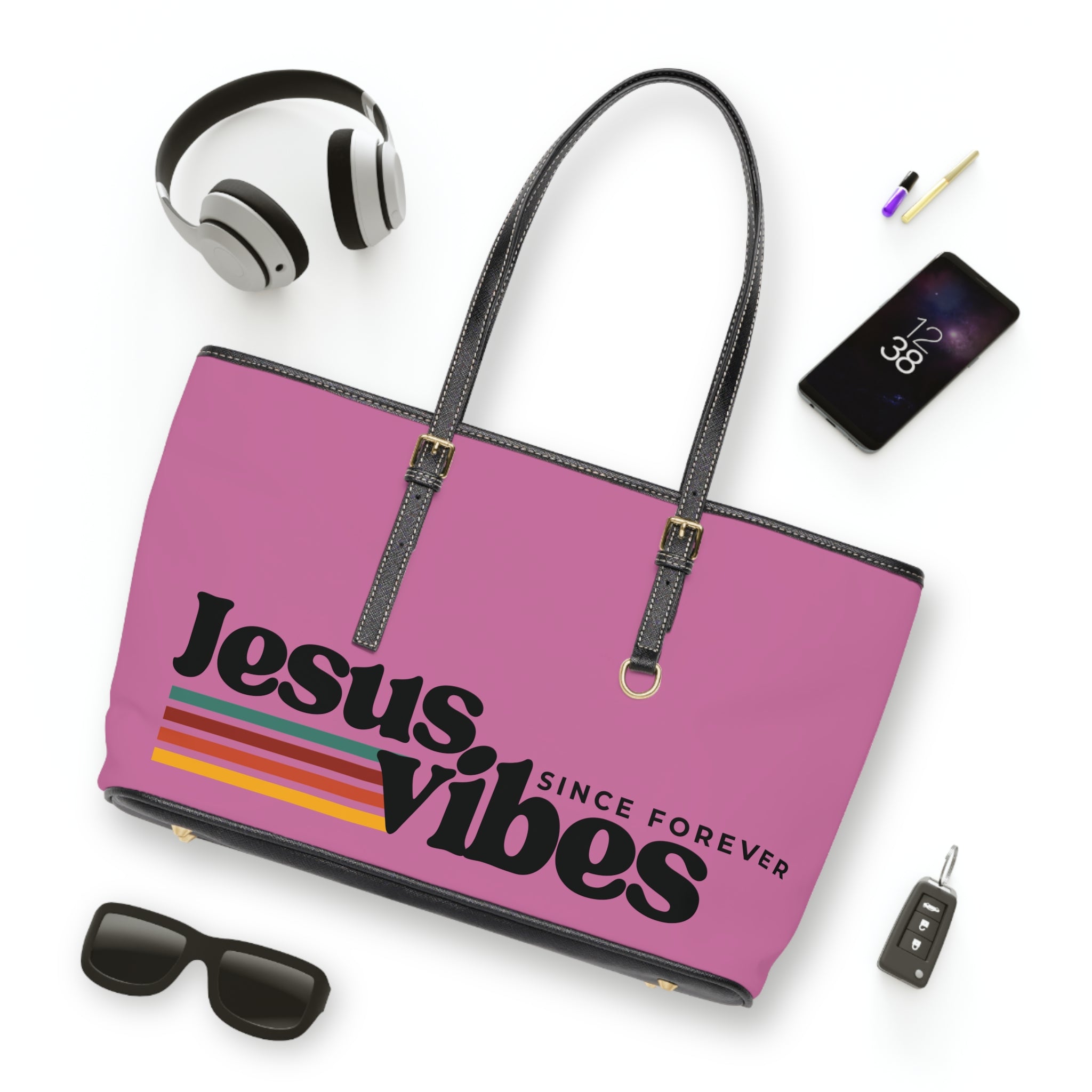 Jesus Vibes Handbag - PU Leather Shoulder Bag