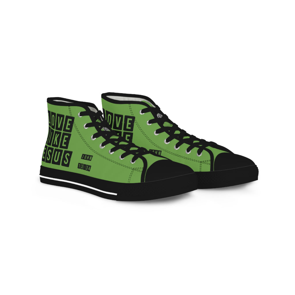 Love Like Jesus High Top Men's Sneakers for Everyday Comfort