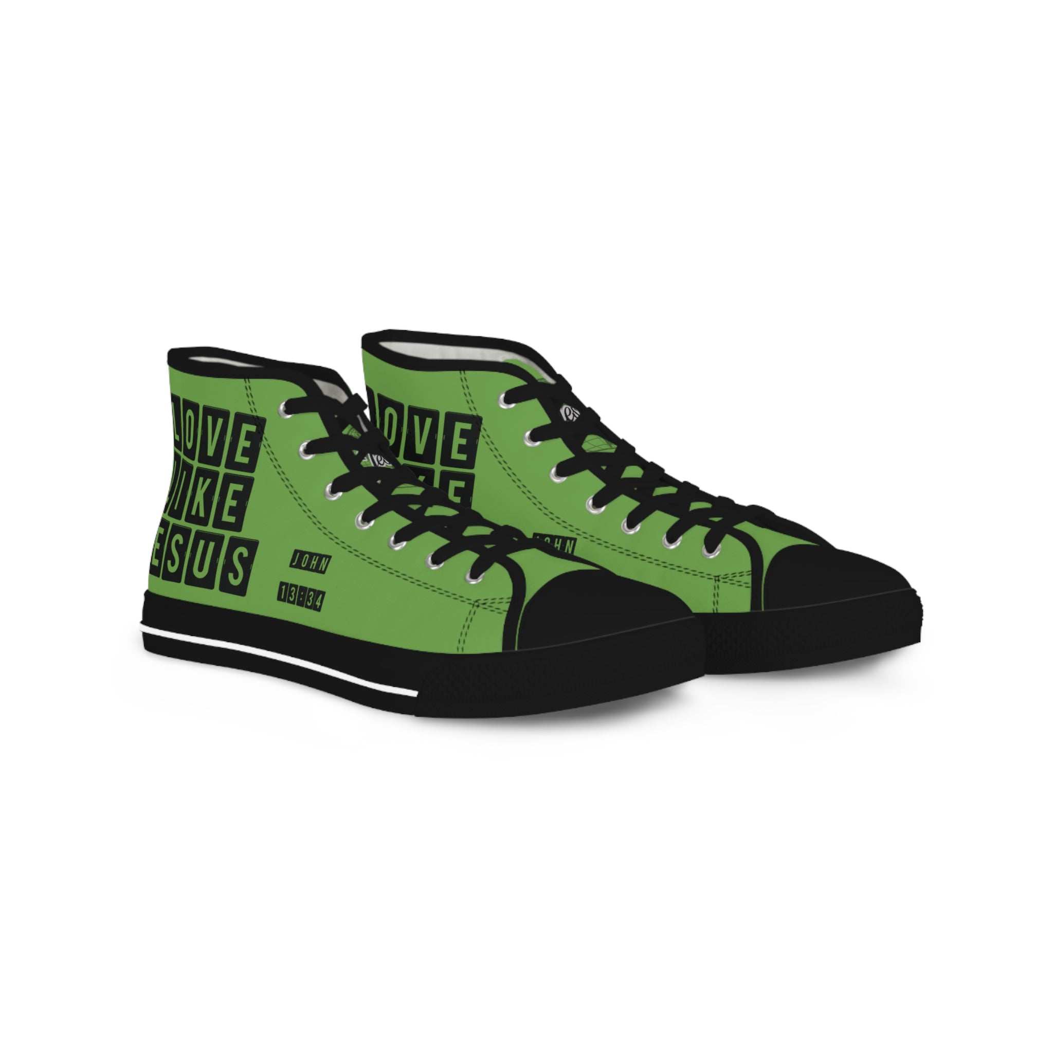 Love Like Jesus High Top Men's Sneakers for Everyday Comfort