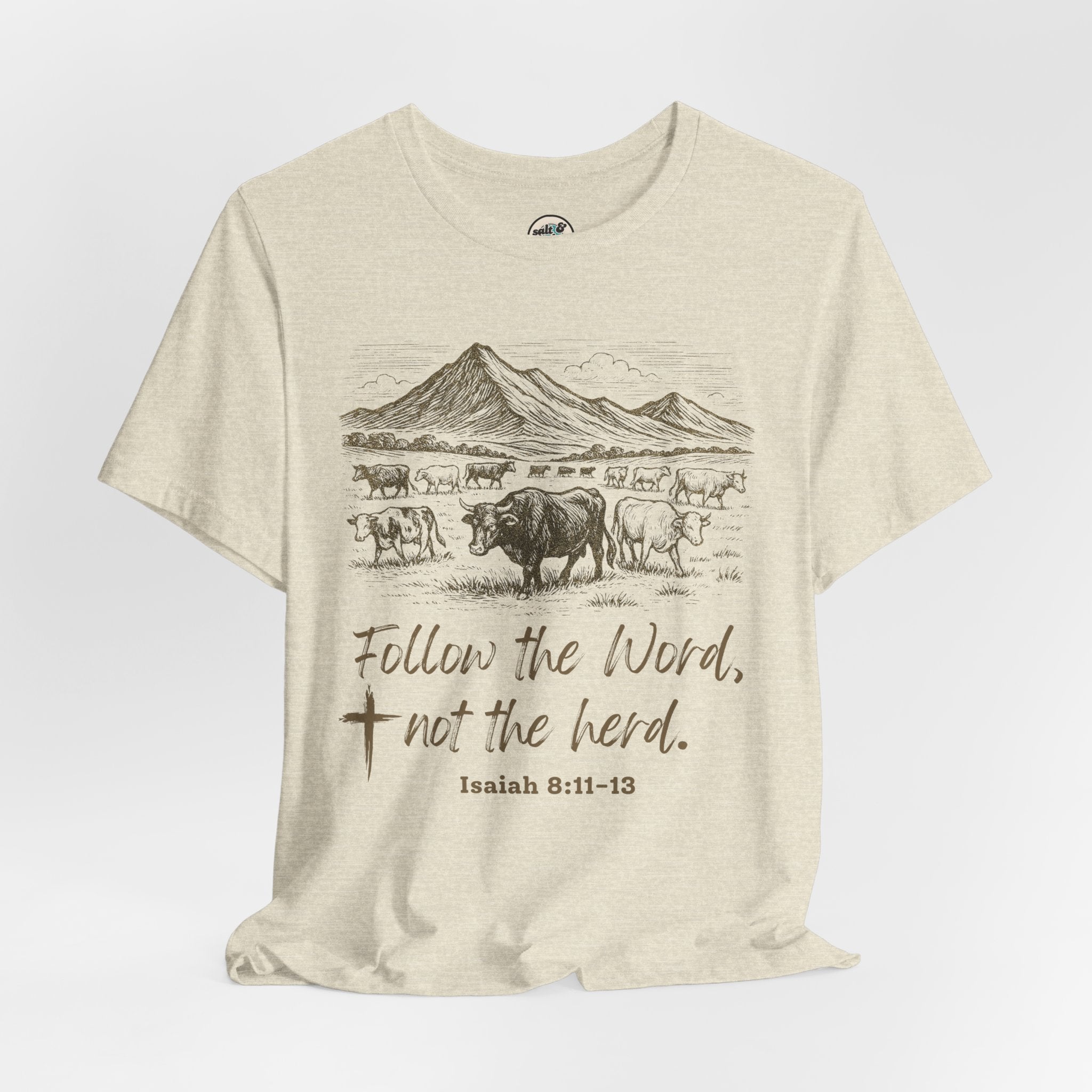 Follow the Word Tee - Perfect for Gift, Casual Wear, Christian Clothing, Gifts for Ministry, Christmas Gifts, Birthday Gifts, Gifts for Her, Gifts for Friends