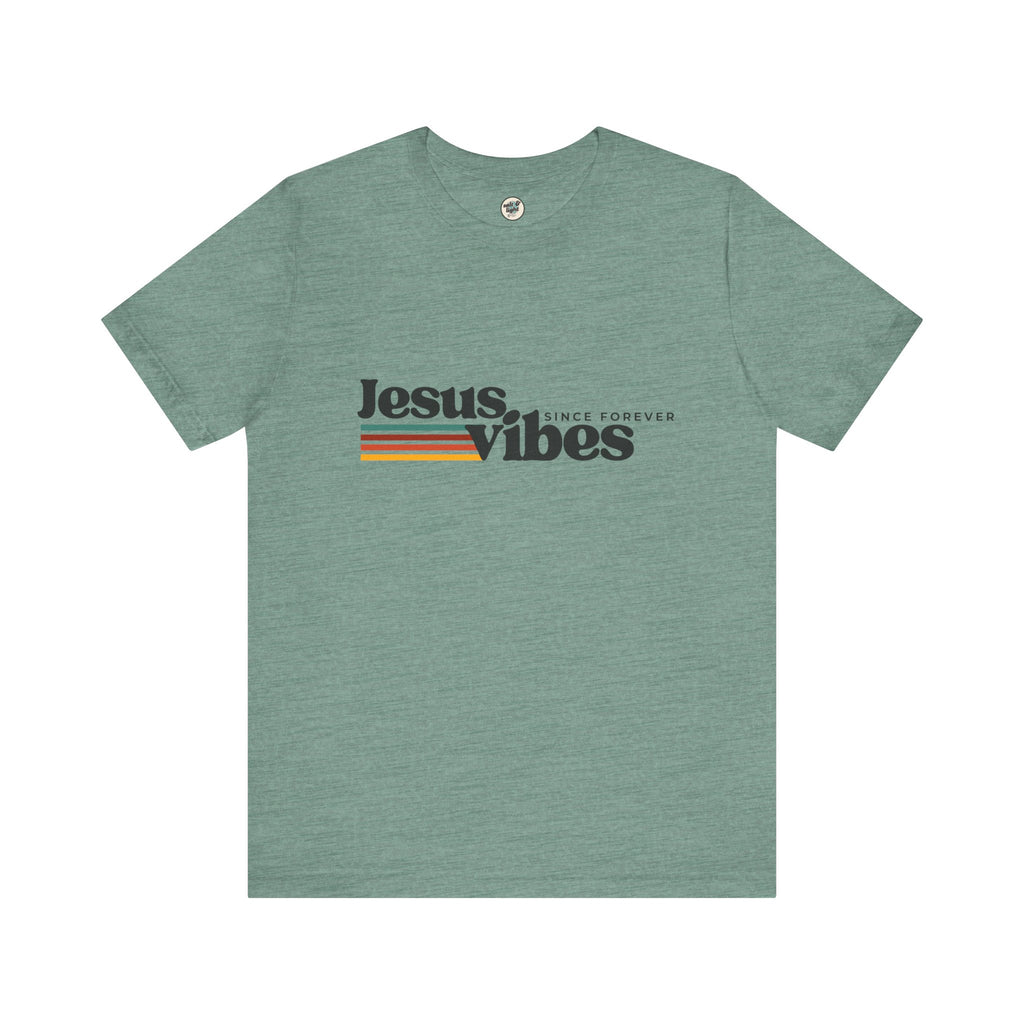Jesus Vibes Tee, Perfect for Gift, Casual Wear, Christian Clothing, Gifts for Ministry, Christmas Gifts, Birthday Gifts, Gifts for Her, Gifts for Friends