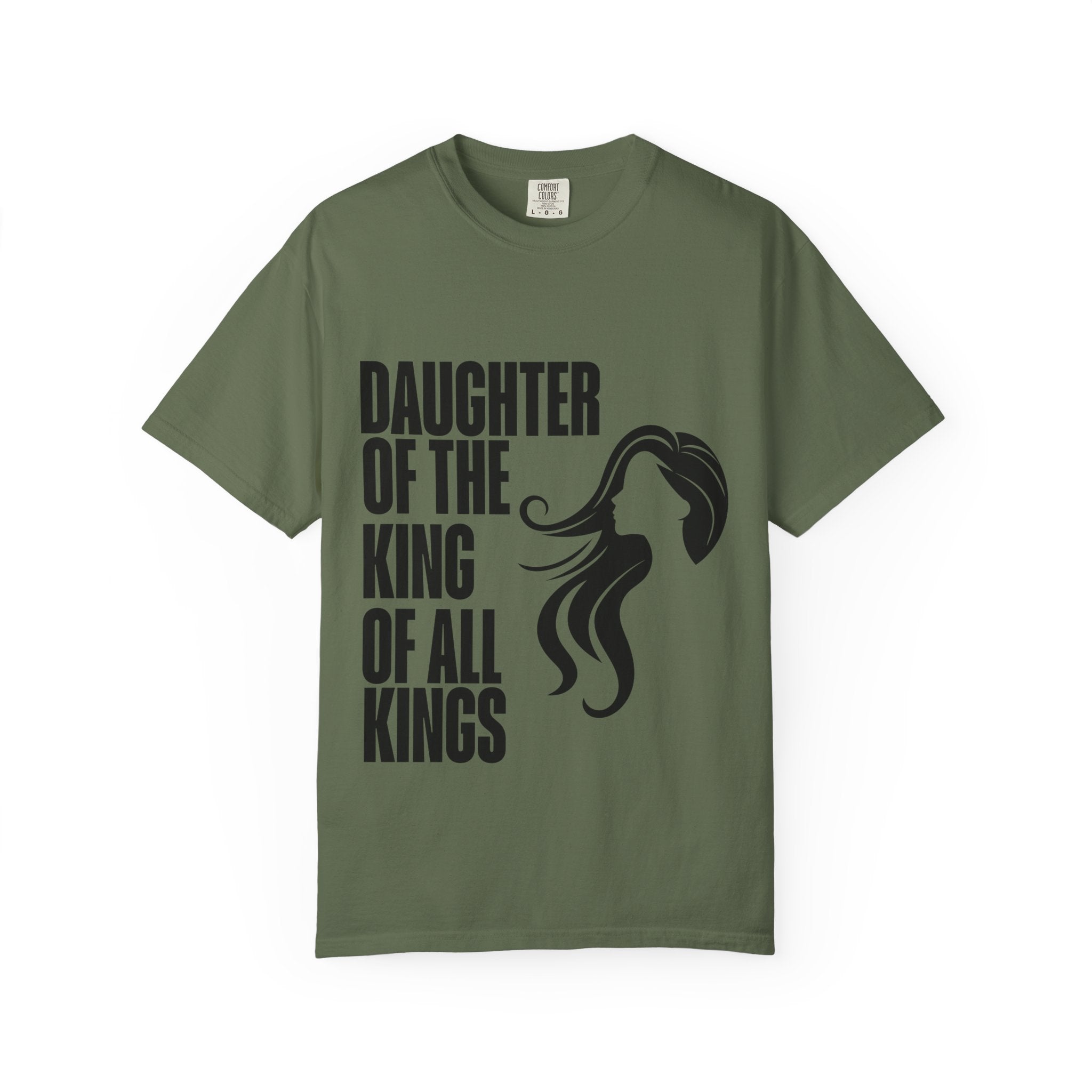 Daughter of the King Unisex Garment-Dyed T-shirt, Christian Tshirts, Christian Merchandise, Gifts for Church, Gifts for Christmas, Gifts for Birthdays, Christian Apparel