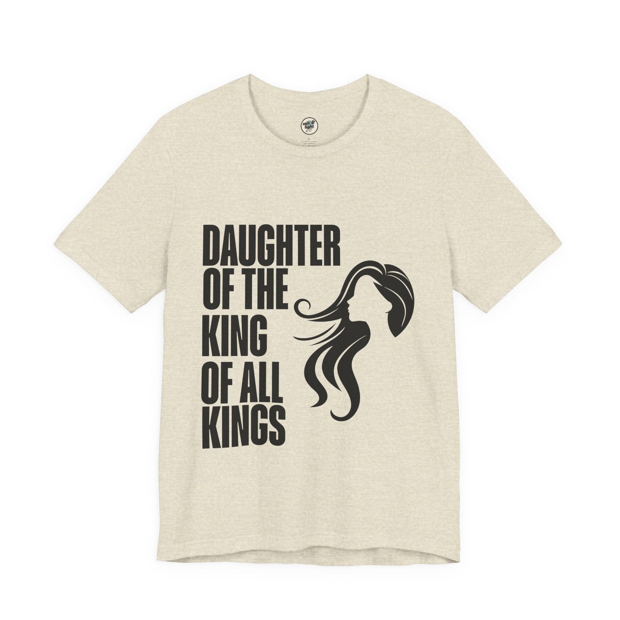 Daughter of the King Tee, Perfect for Gift, Casual Wear, Christian Clothing, Gifts for Ministry, Christmas Gifts, Birthday Gifts, Gifts for Her, Gifts for Friends