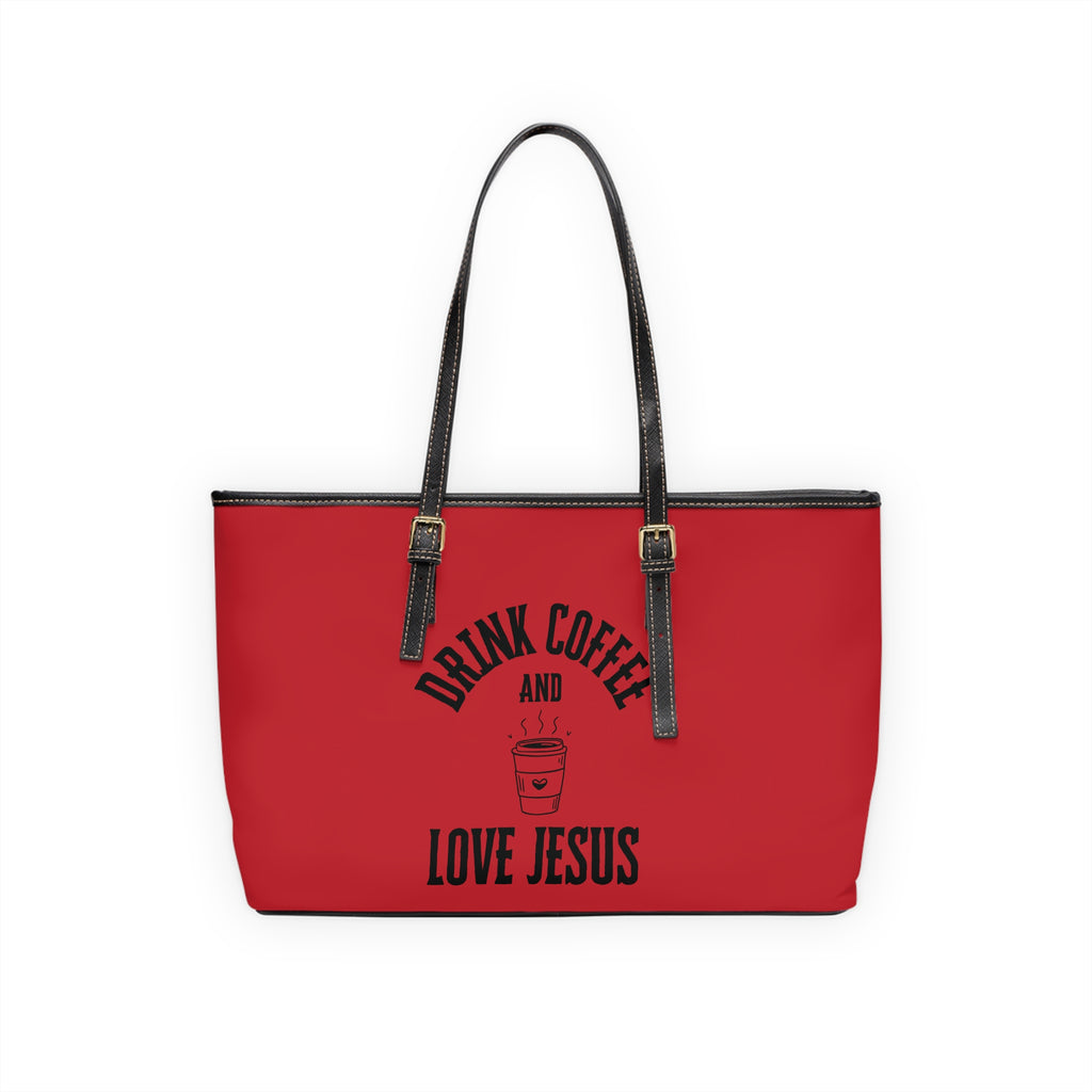 Coffee & Christ Handbag - PU Leather Shoulder Bag
