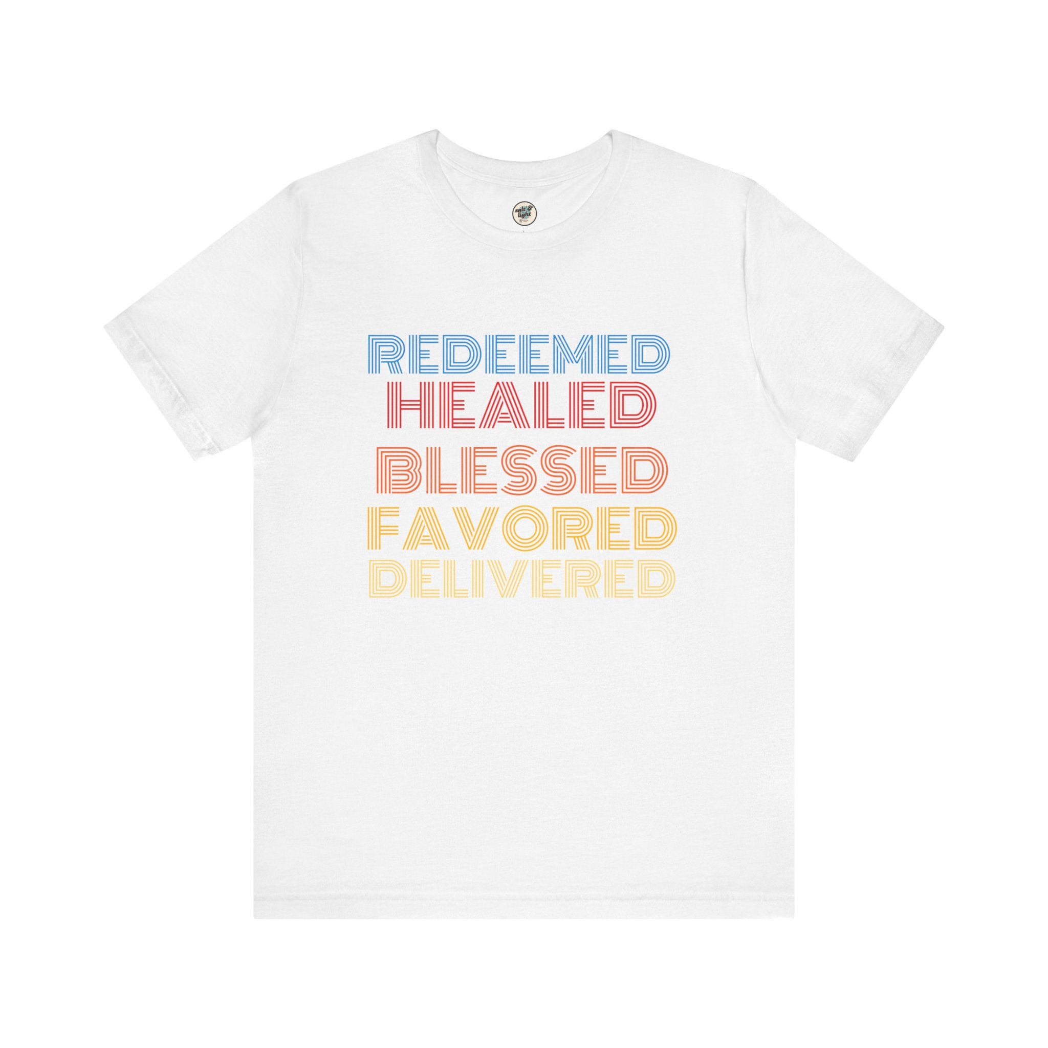 Redeemed Tee, Perfect for Gift, Casual Wear, Christian Clothing, Gifts for Ministry, Christmas Gifts, Birthday Gifts, Gifts for Her, Gifts for Friends