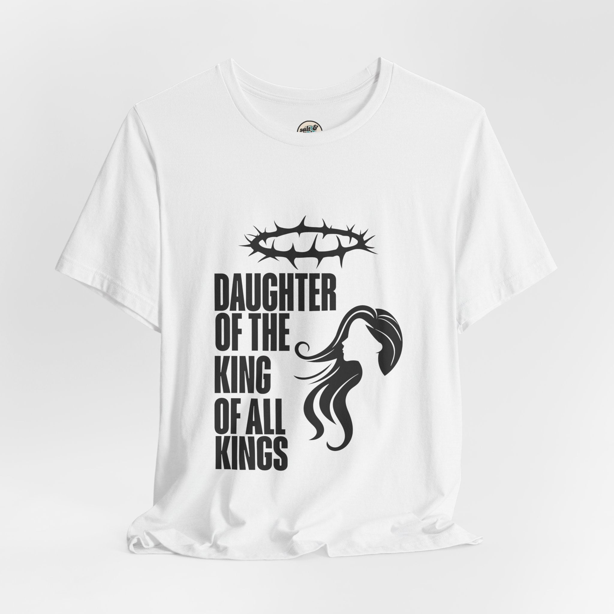 Daughter of the King Tee, Perfect for Gift, Casual Wear, Christian Clothing, Gifts for Ministry, Christmas Gifts, Birthday Gifts, Gifts for Her, Gifts for Friends